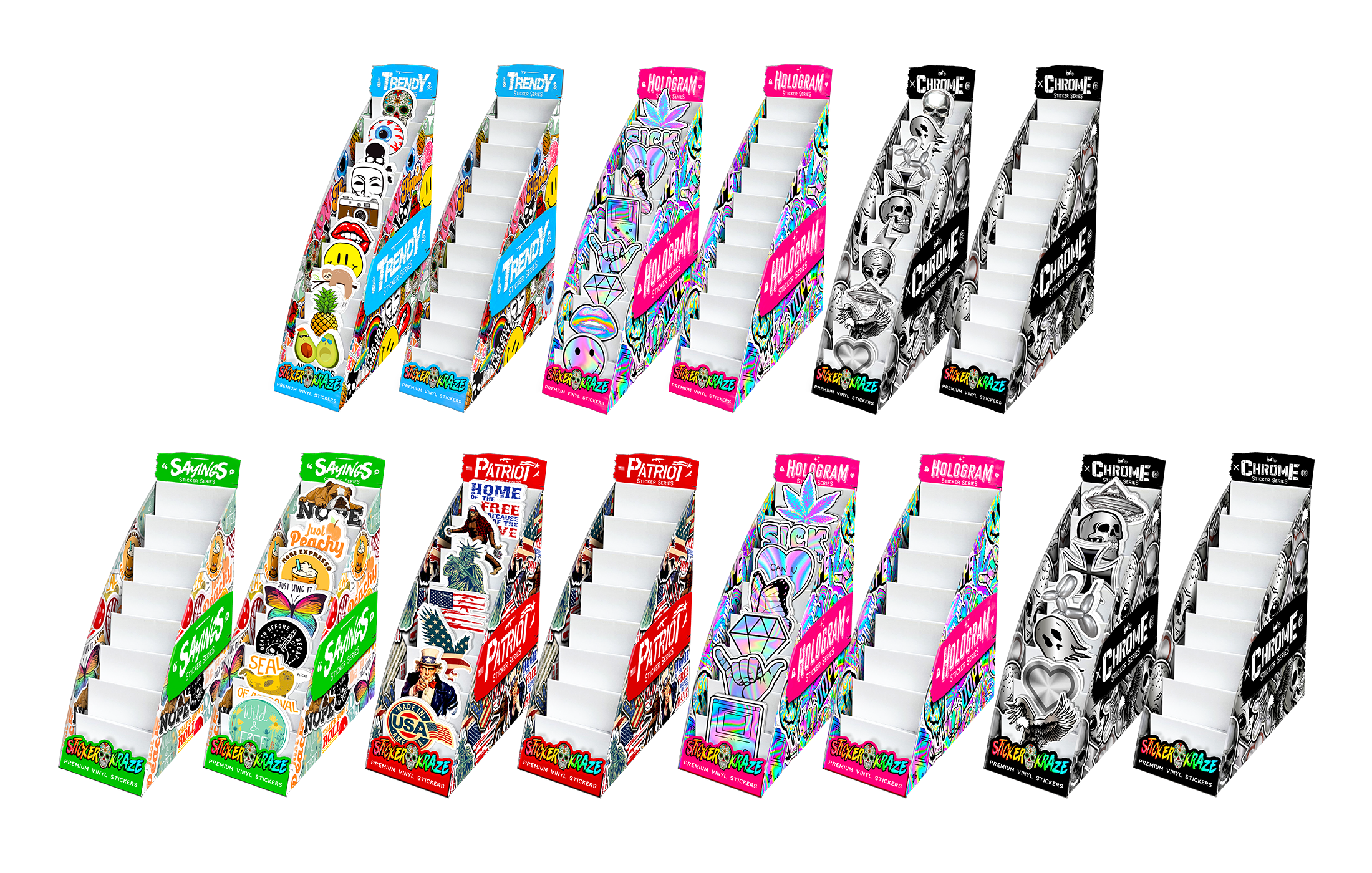 Sticker Kraze - Counter Display Designs (various)