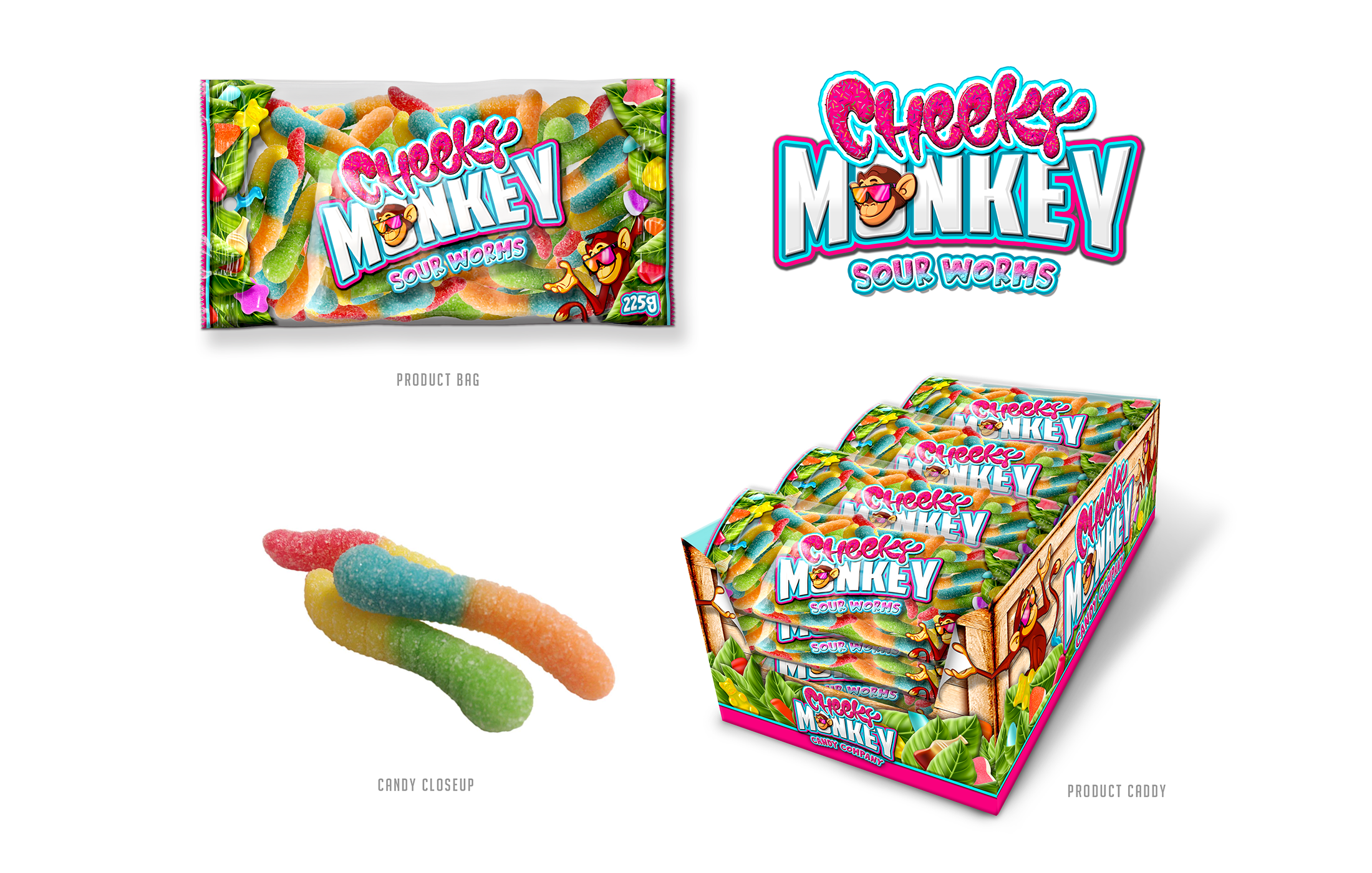Cheeky Monkey - Sour Worms