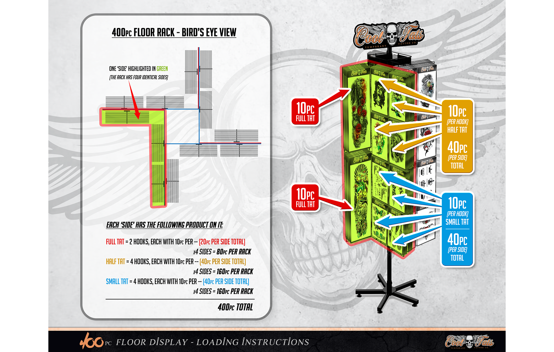 Cool Tats - Conversion Kit Instruction Sheet