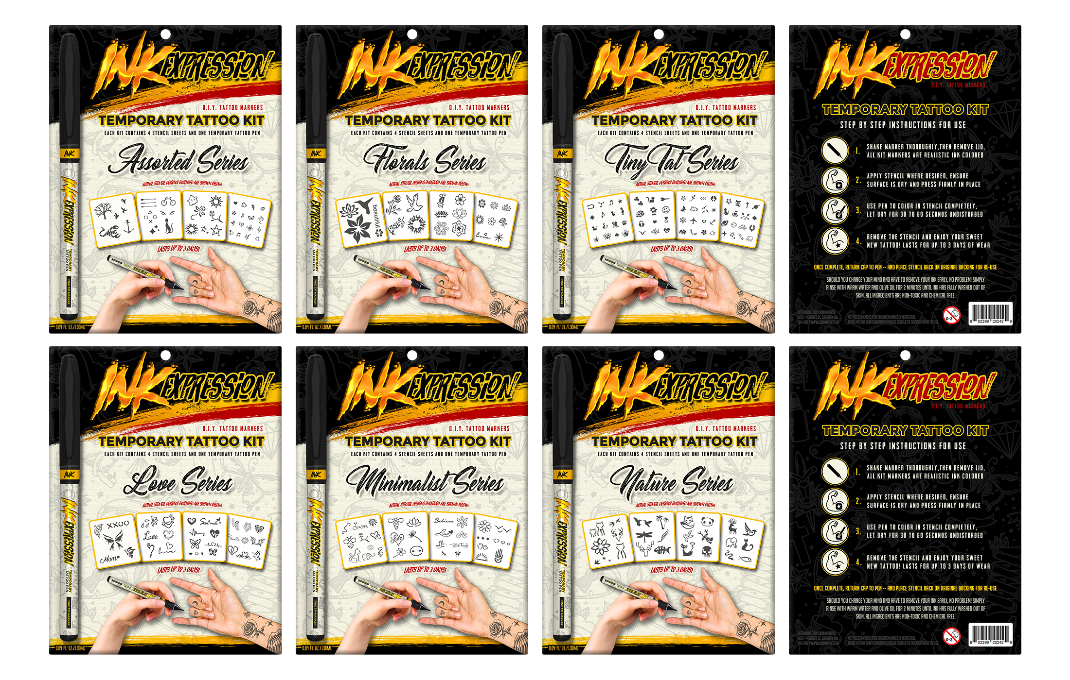 Ink Expression - Kit Packaging Designs