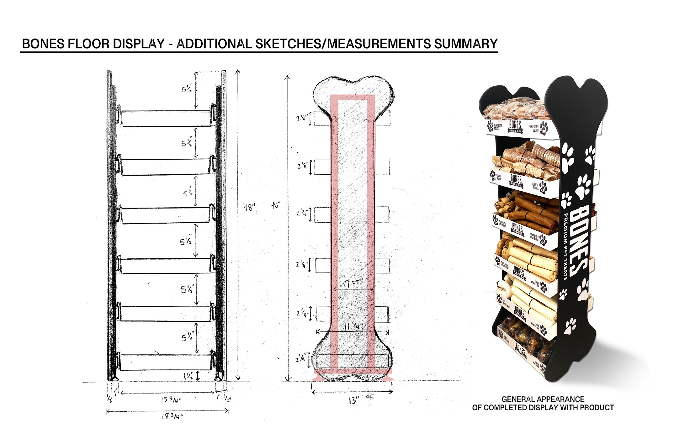 Bones Floor Display - Mfg. Instructions Created by Blackhawk