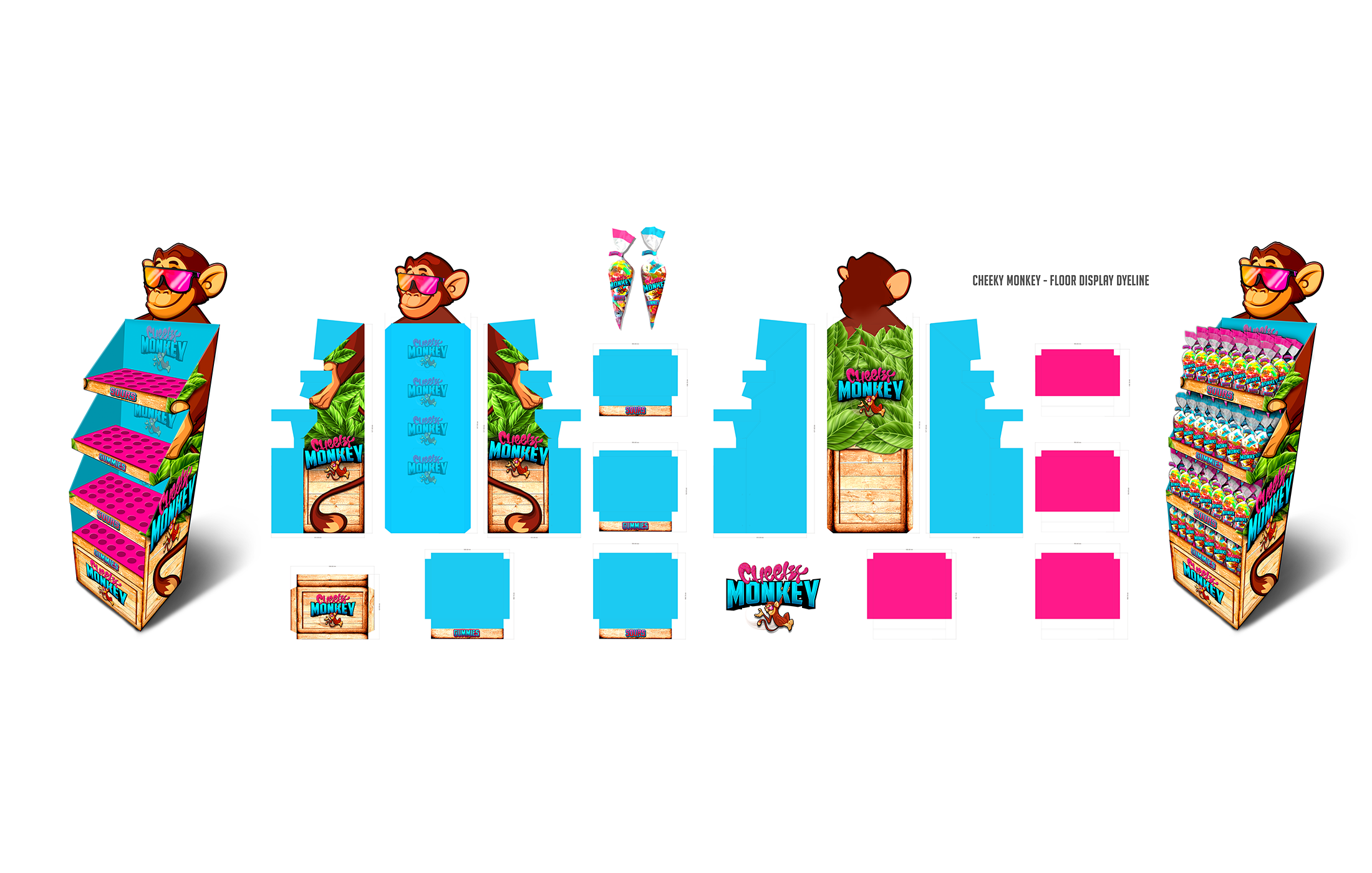 Cheeky Monkey - Floor Shipper Print Files