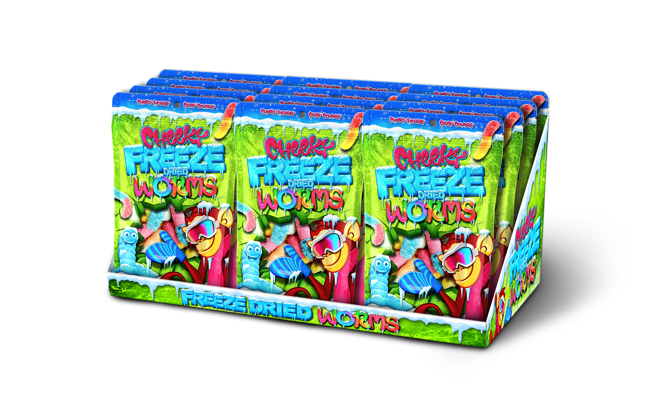 Cheeky Freeze Worms - Product Box