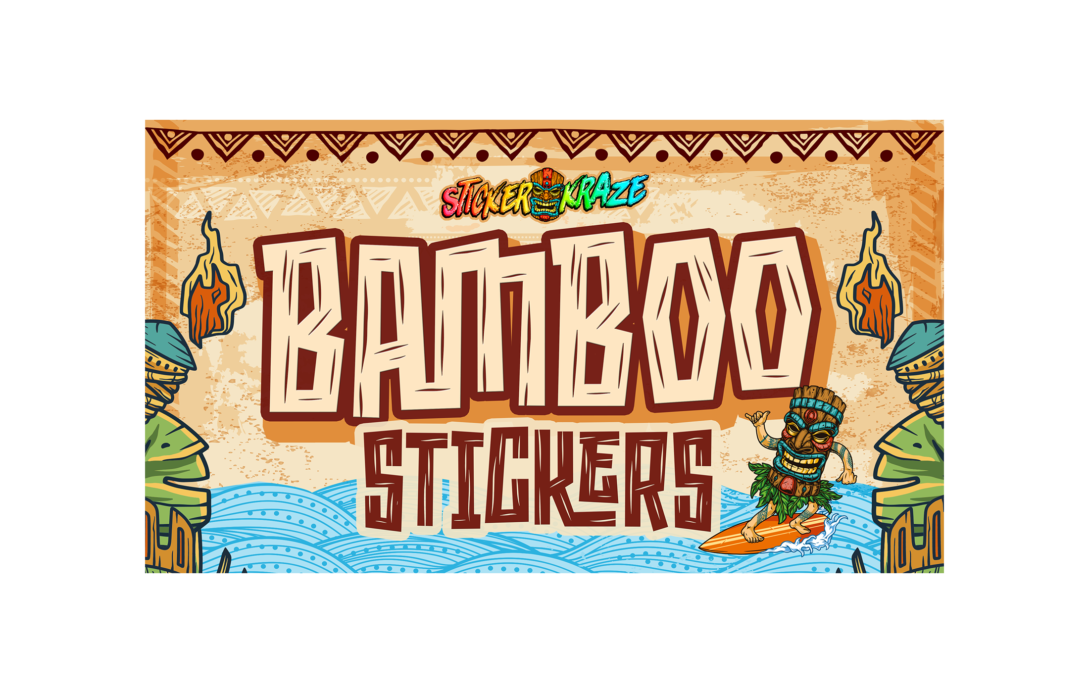 Sticker Kraze Bamboo Stickers branding created by Blackhawk