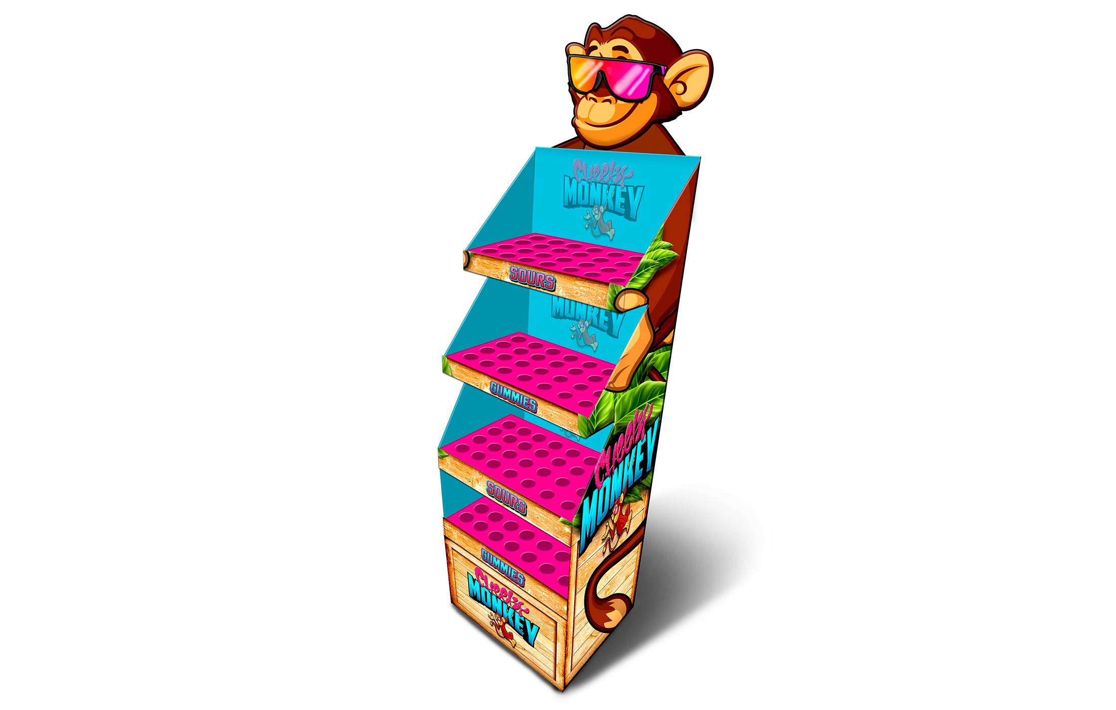 Cheeky Monkey - Floor Shipper Design (empty)