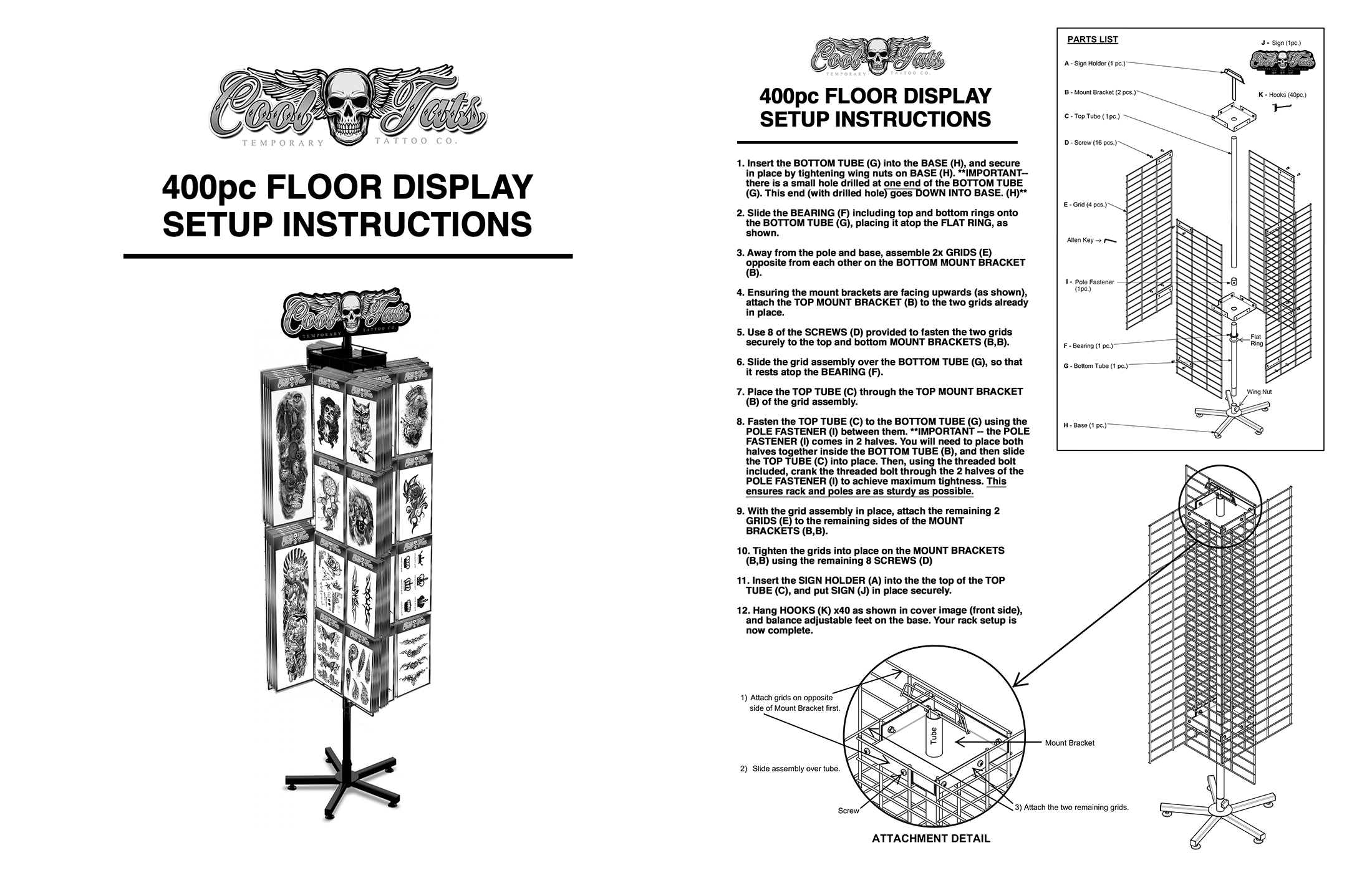 Cool Tats - Floor Display Setup Instructions (created)