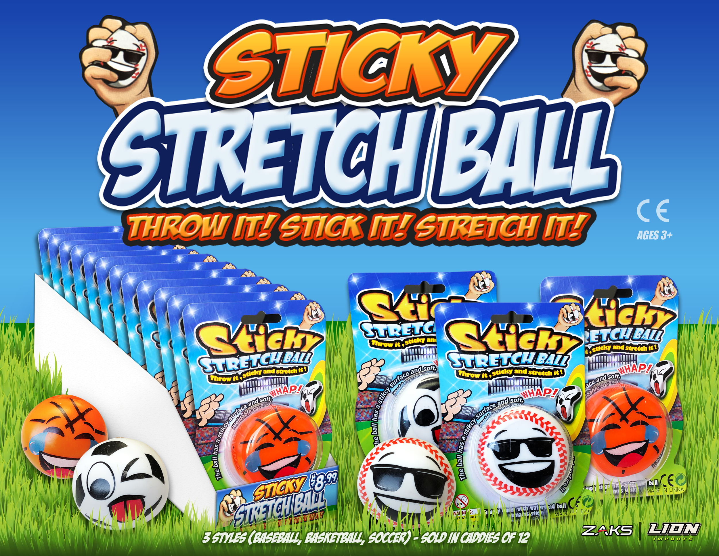 Sticky Stretch Ball FLYER Zaks Lion Imports 2019.png