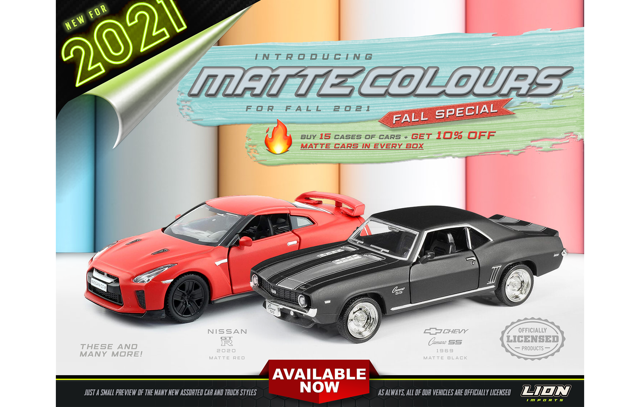 Die Cast Cars - Previous Product Flyer (designed in 2021)