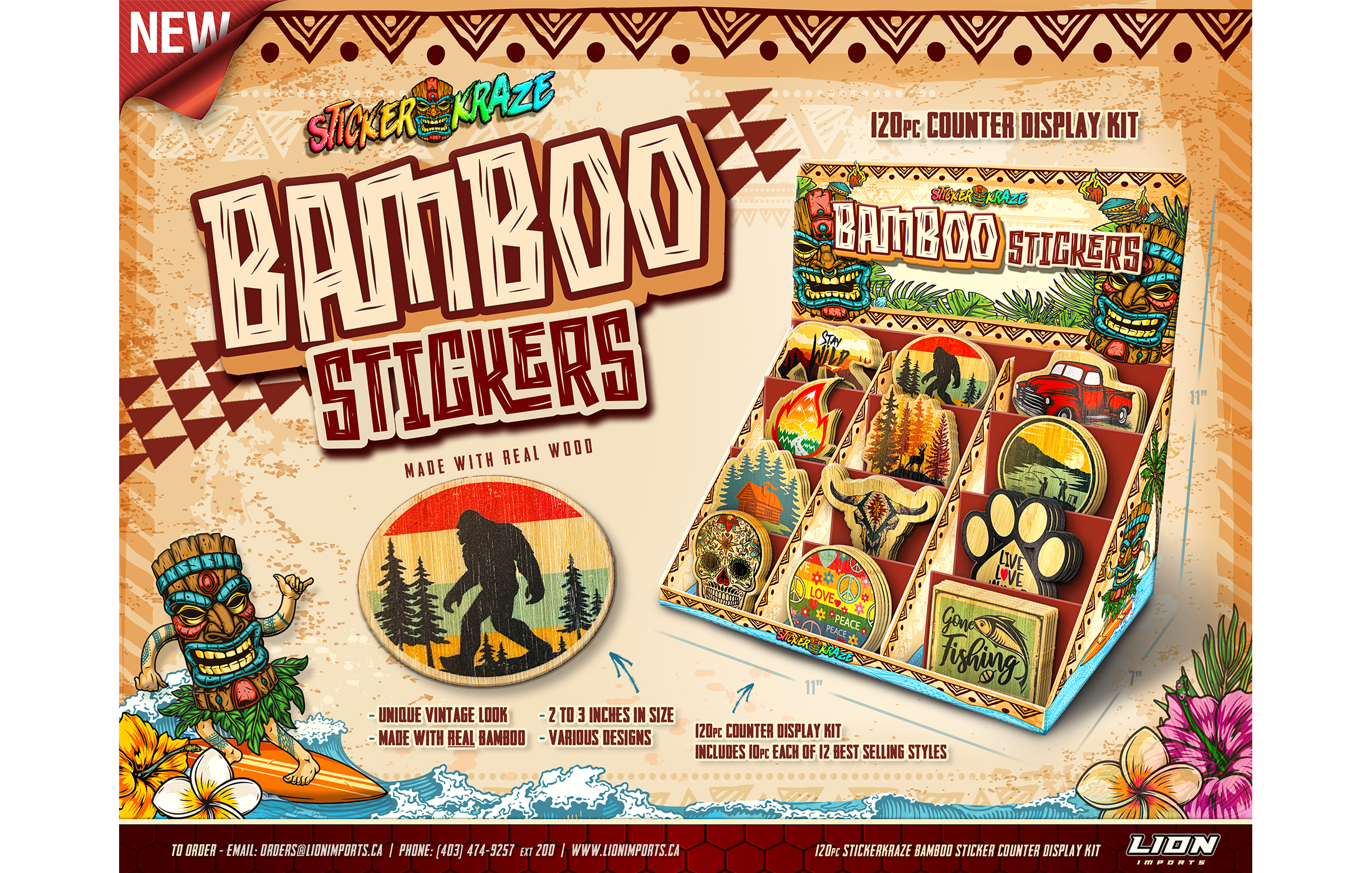 Bamboo Stickers - Canada Flyer