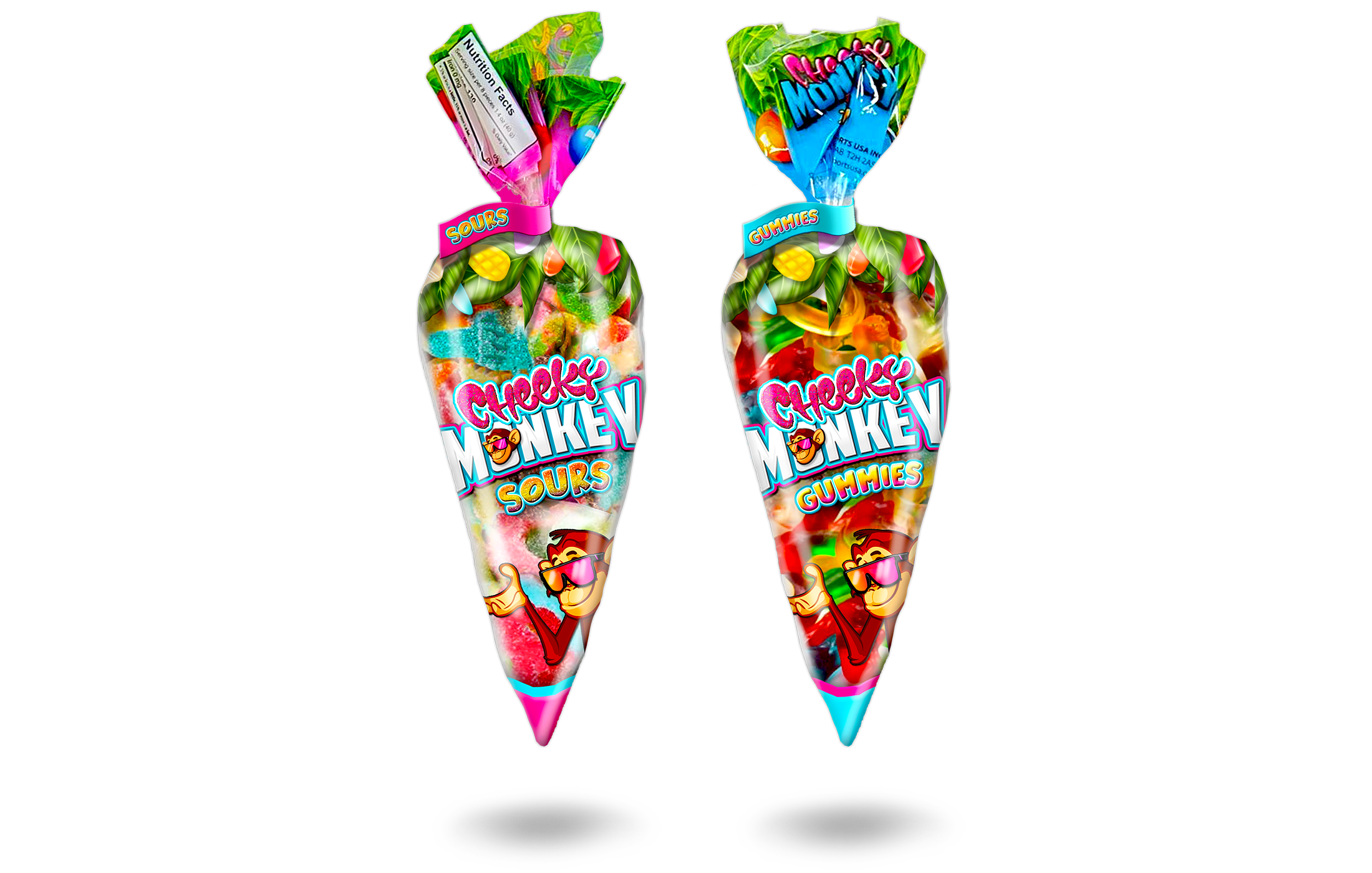 Cheeky Monkey - Candy Cones Detail