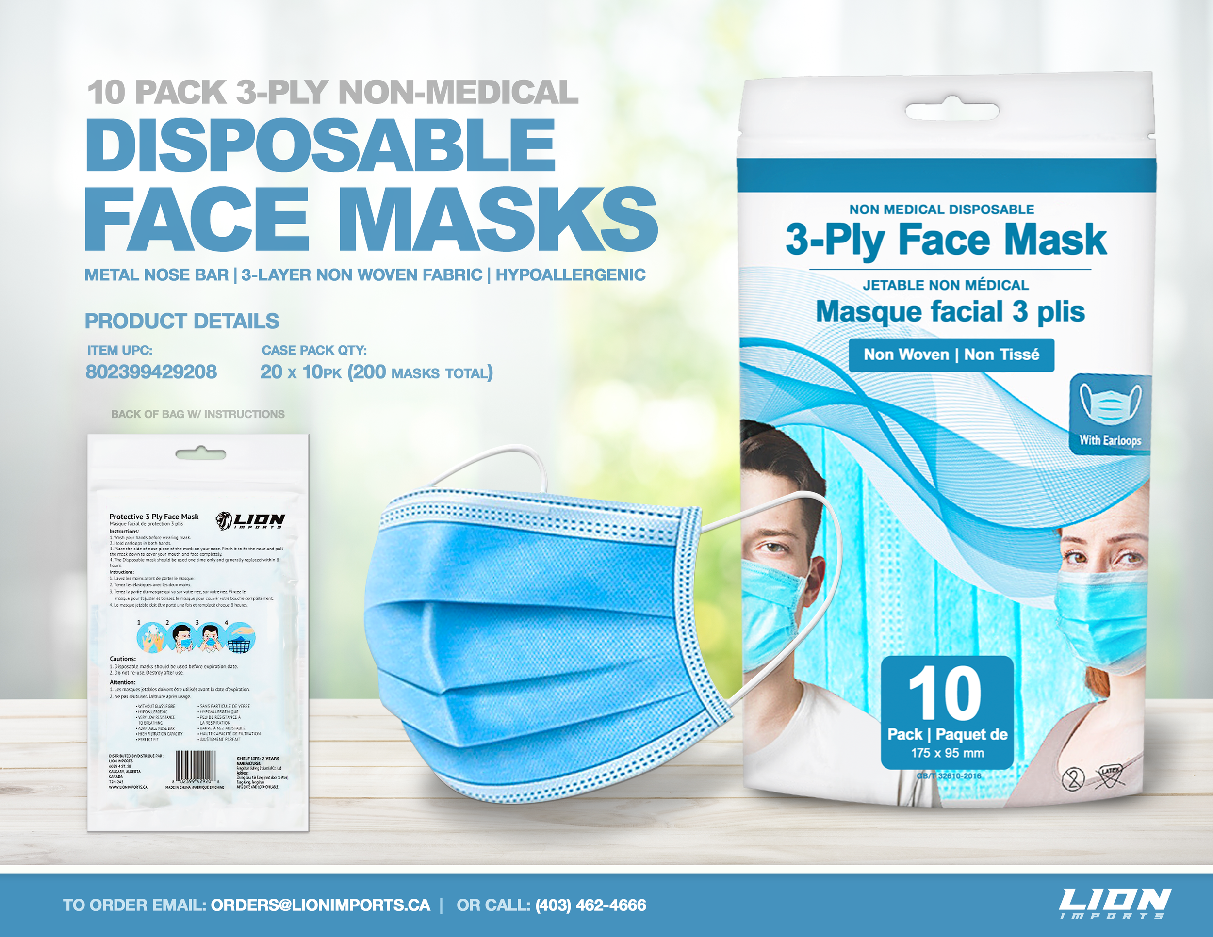 10pk Disposable Face Mask LION IMPORTS flyer June 2020.png