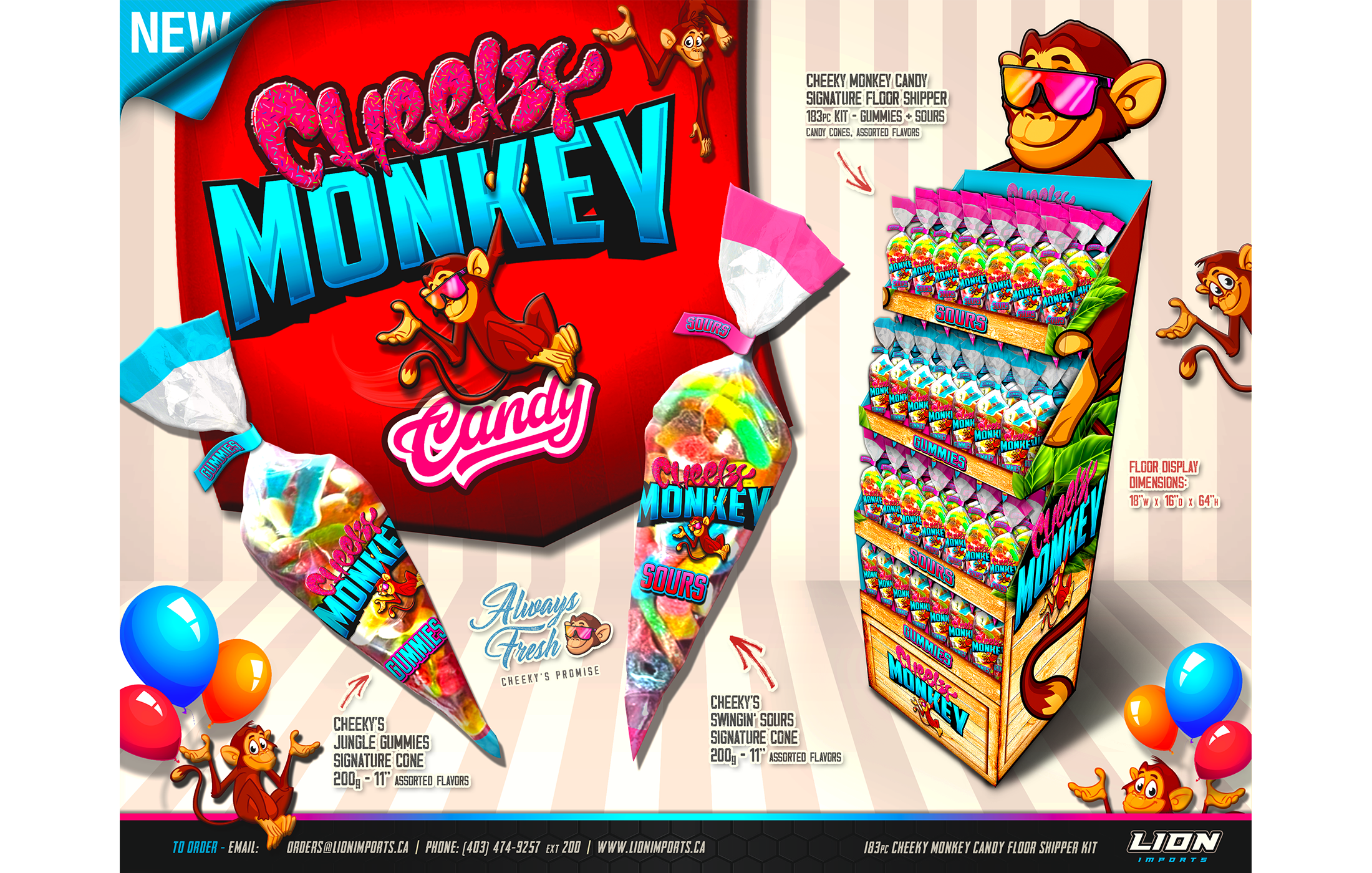 Cheeky Monkey - Candy Cones Intro Flyer