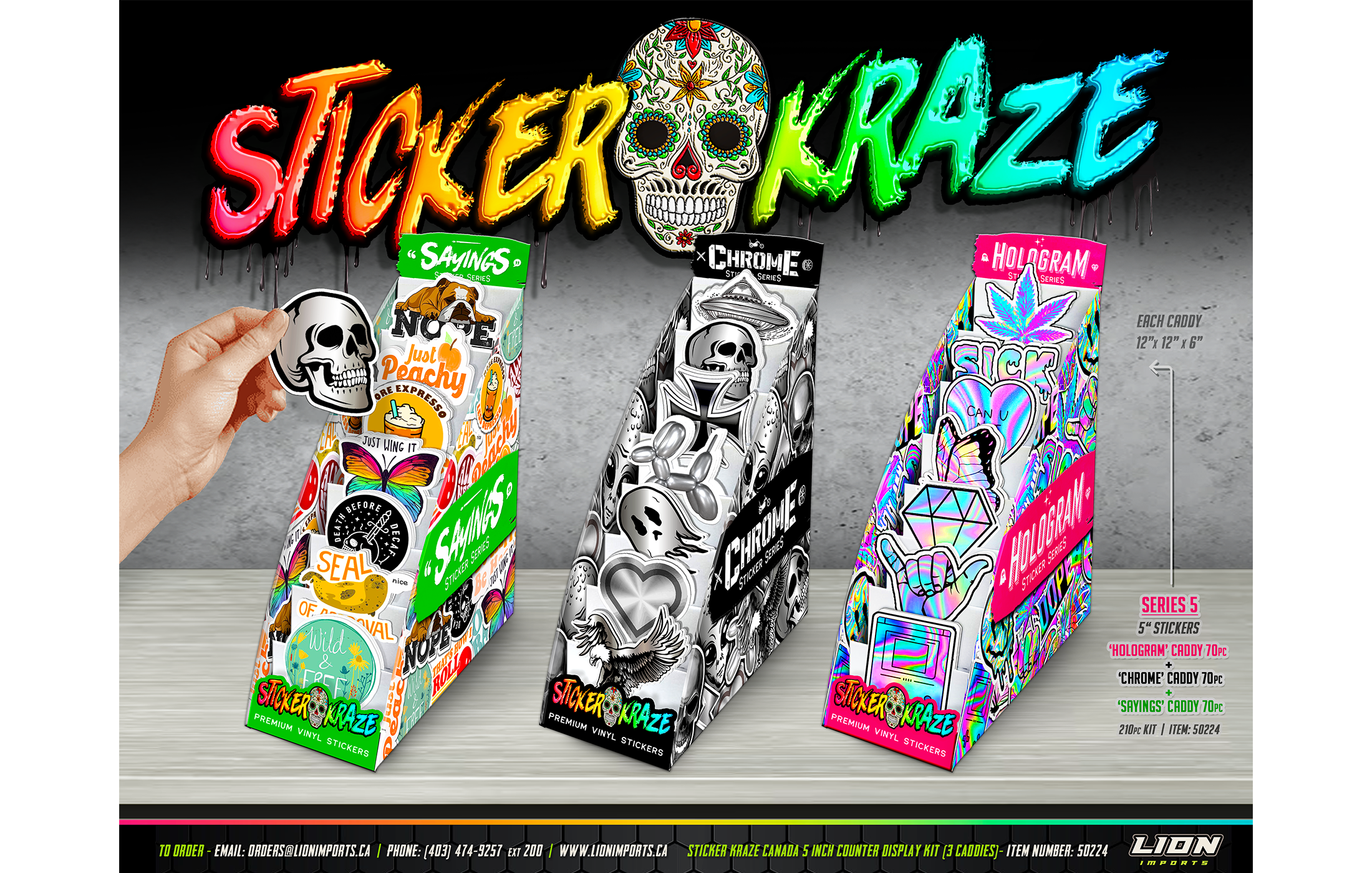 Sticker Kraze - Counter Displays (5" stickers version 2)