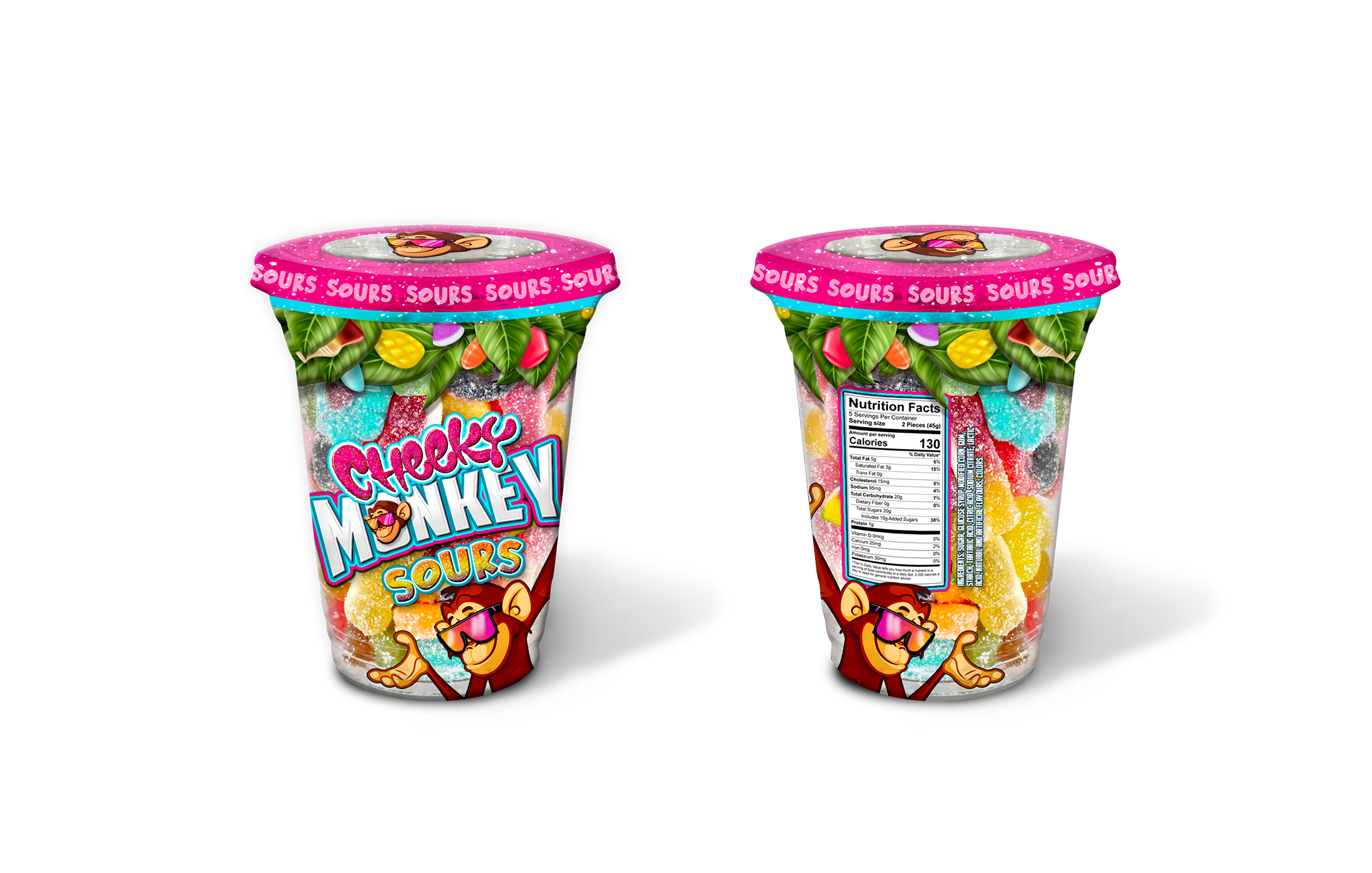 Cheeky Monkeys - Candy Cup Detail (Sours)