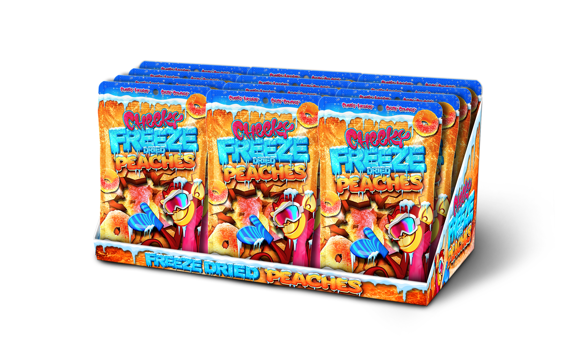 Cheeky Freeze Peaches - Product Box