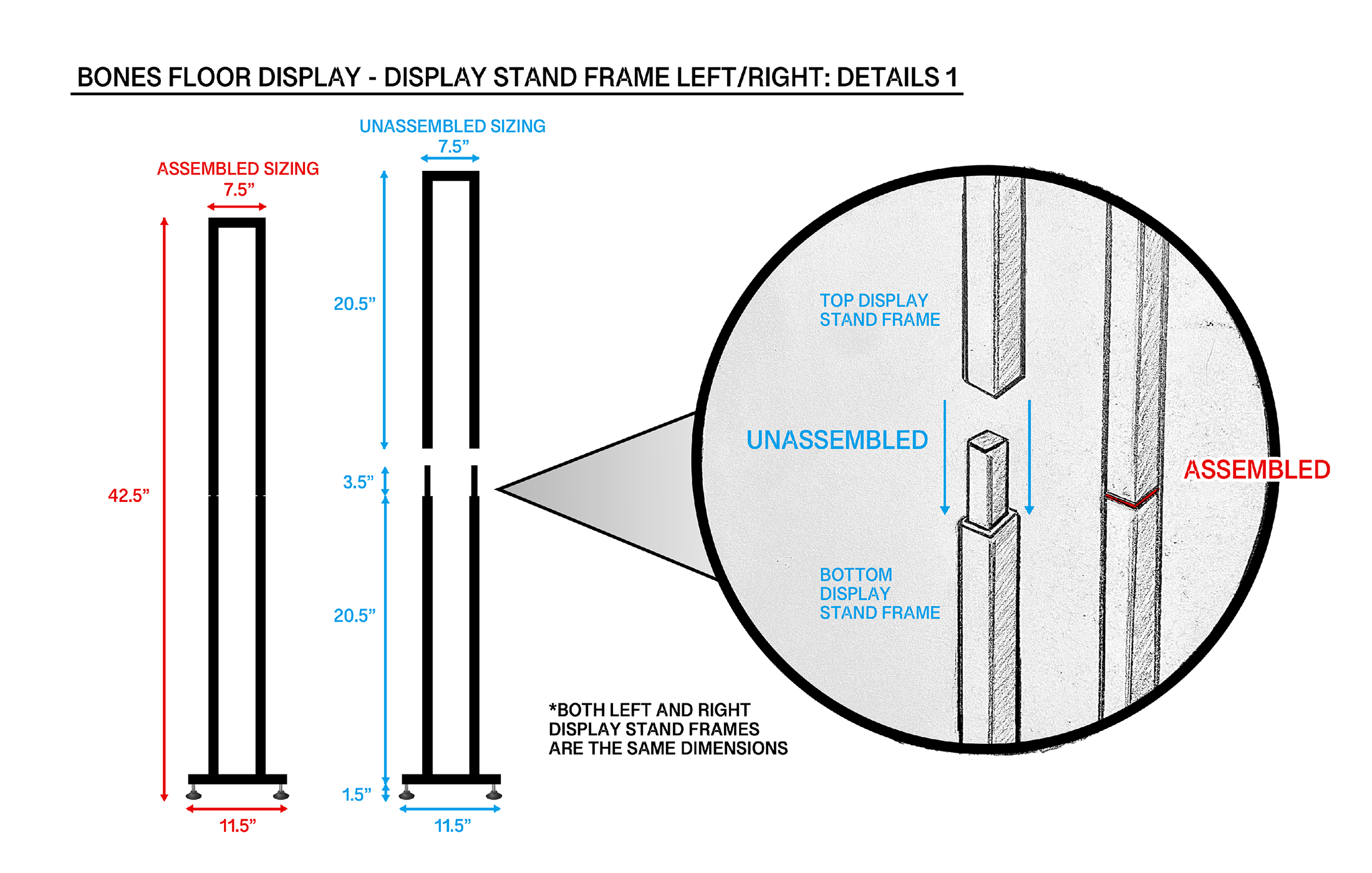 Bones Floor Display - Mfg. Instructions Created by Blackhawk