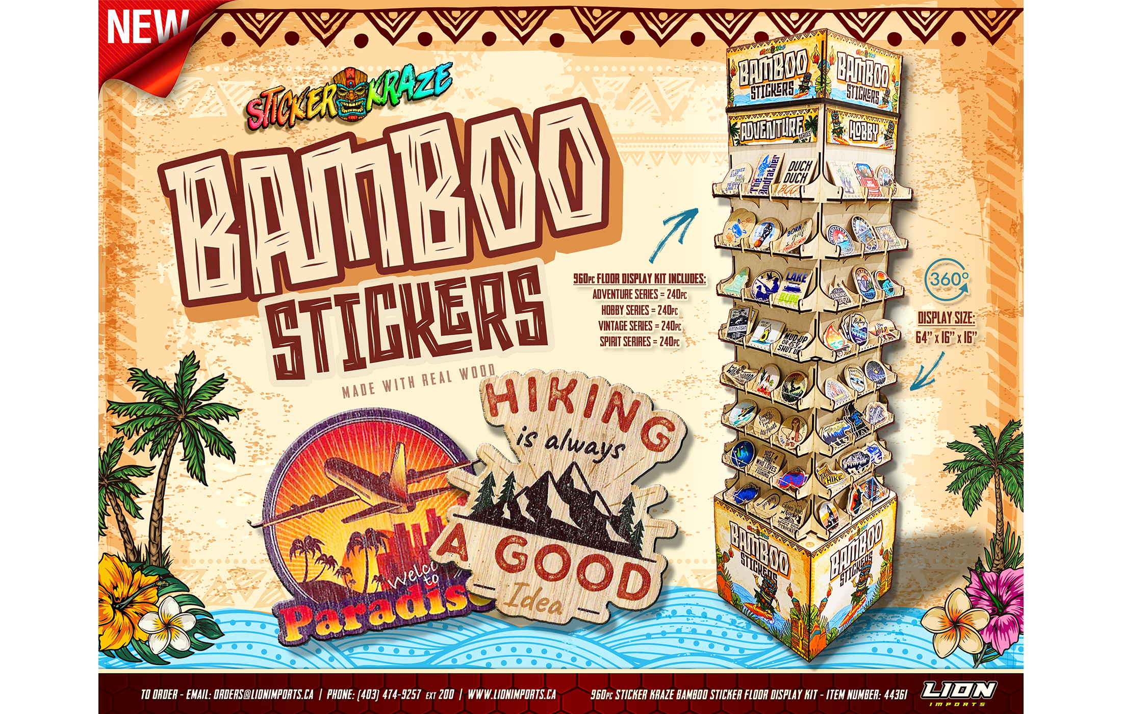Bamboo Stickers - Alternate Floor Display Flyer