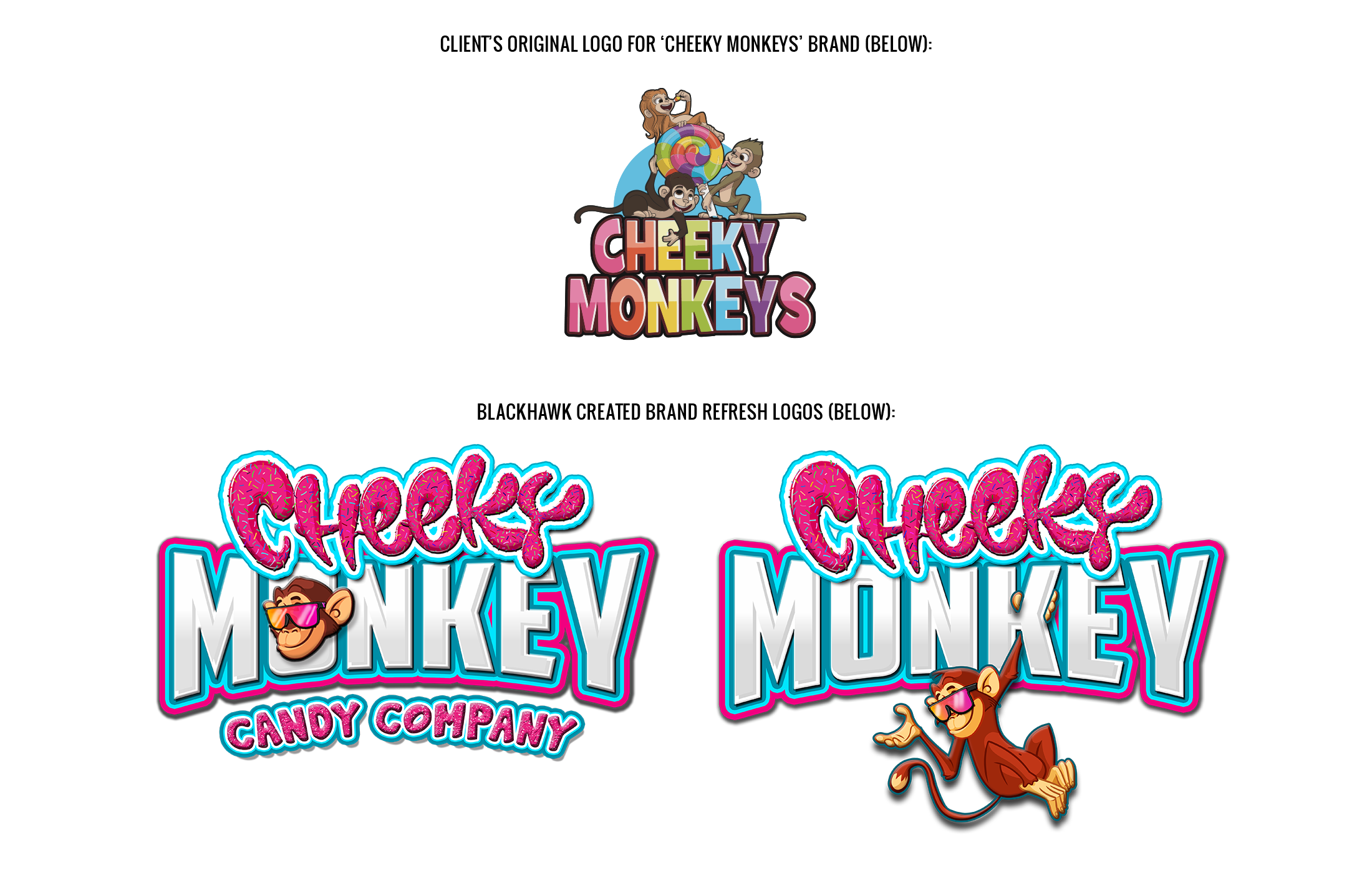 Cheeky Monkey - Client Logo re-designed by Blackhawk