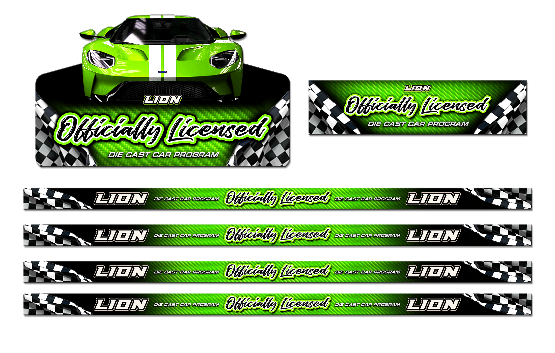 Die Cast Cars - Some of new decals designed for new display