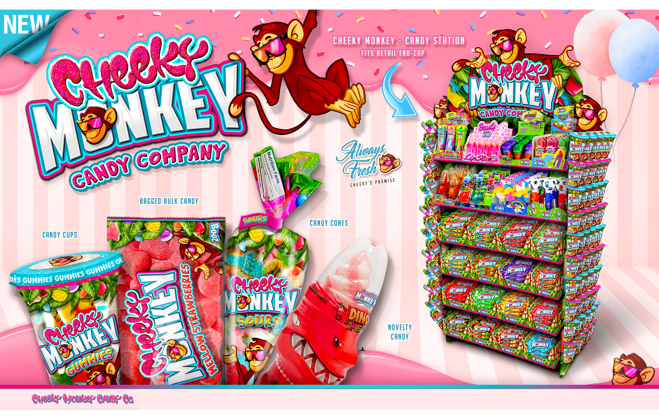 Cheeky Monkey - Candy Station Flyer
