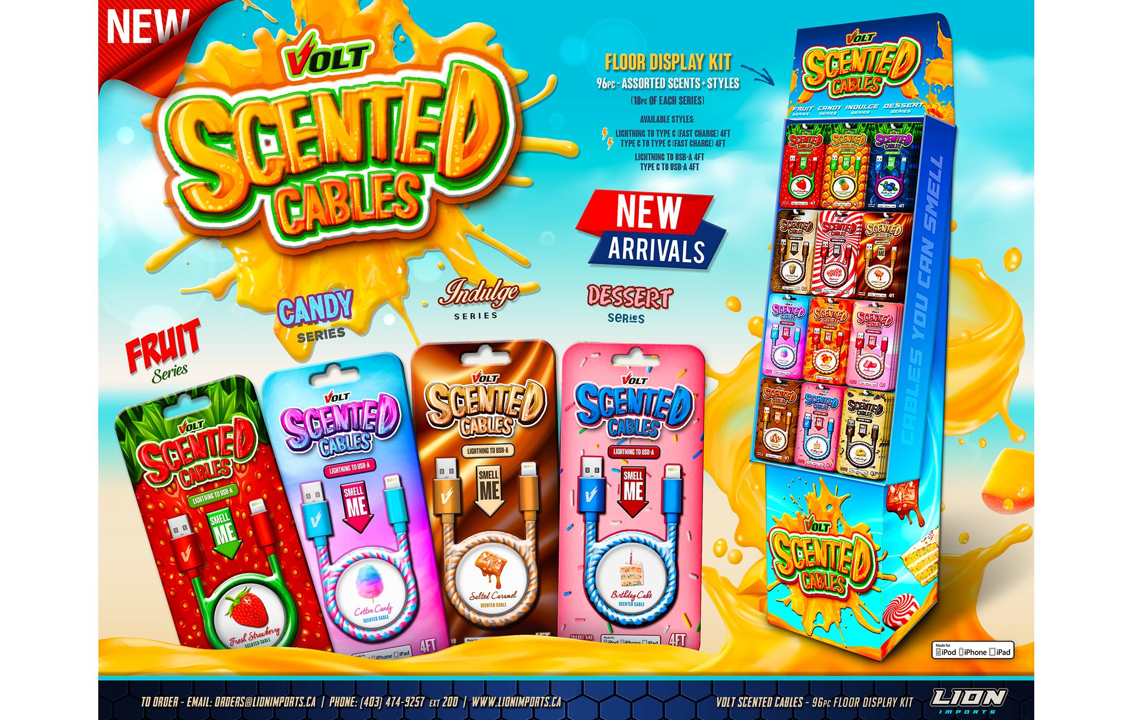 Volt Scented Cables - Floor Display Flyer