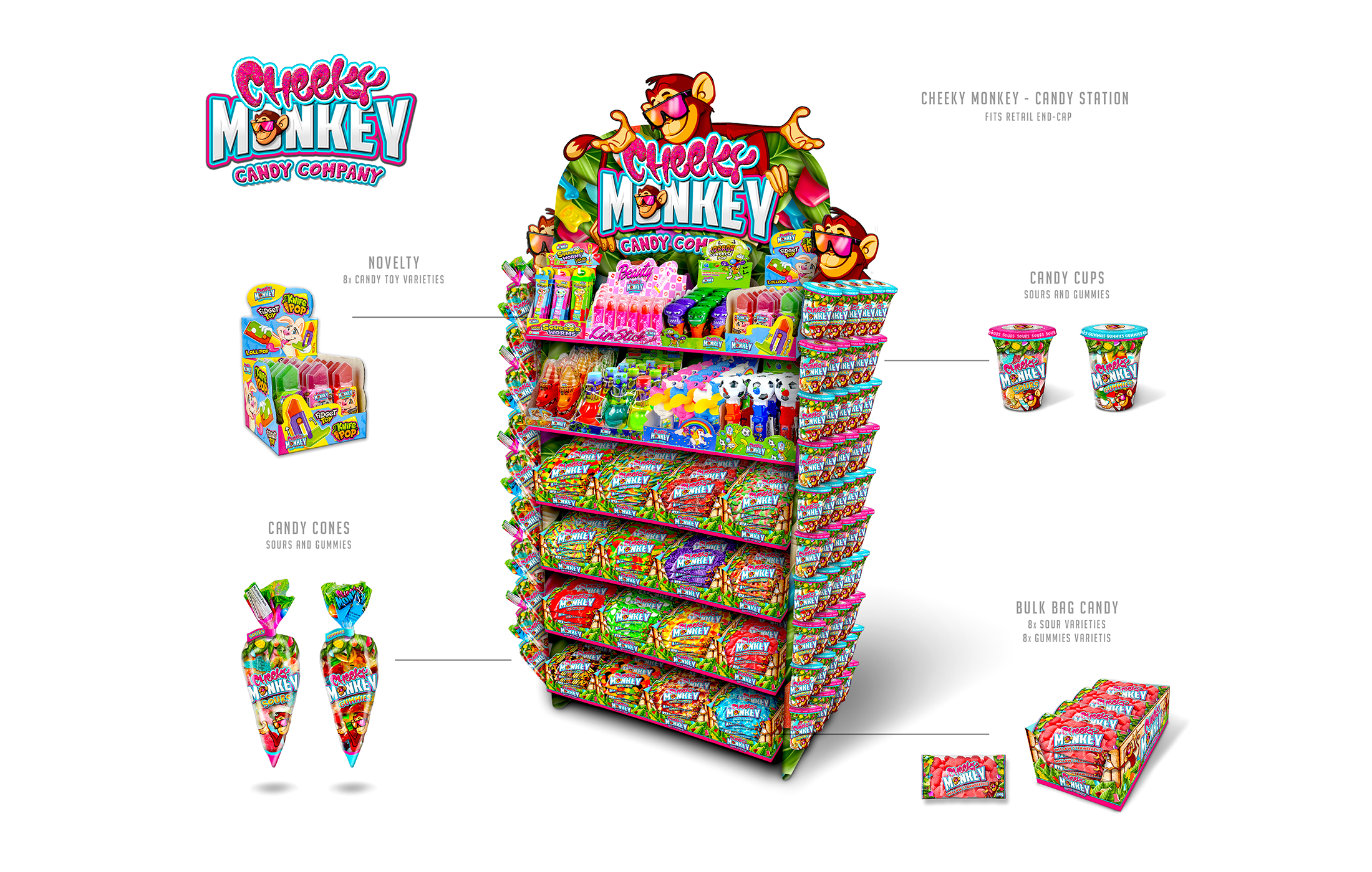 Cheeky Monkey - Candy Station Feature Sheet