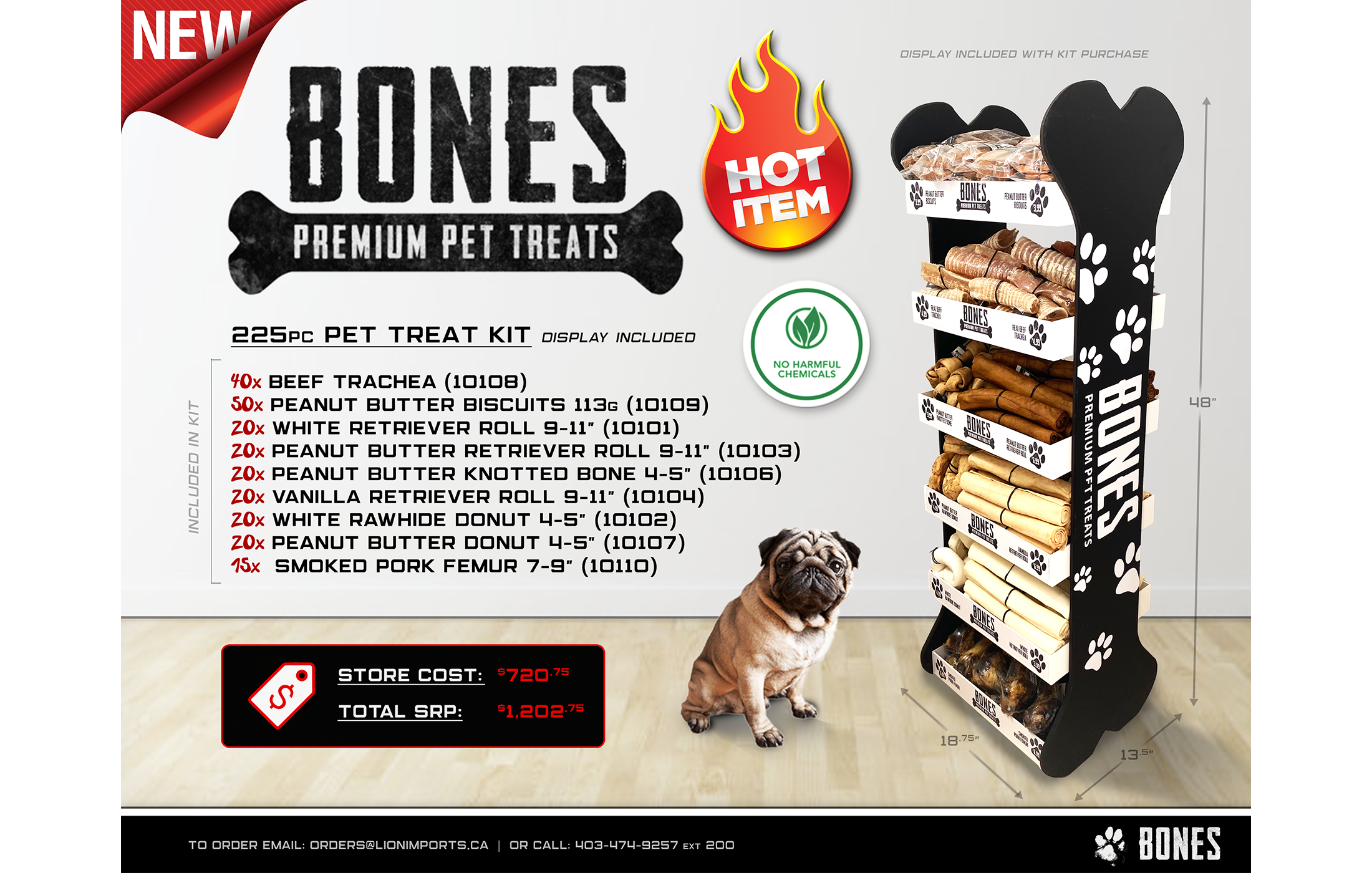 Bones Pet Treats - Flyer