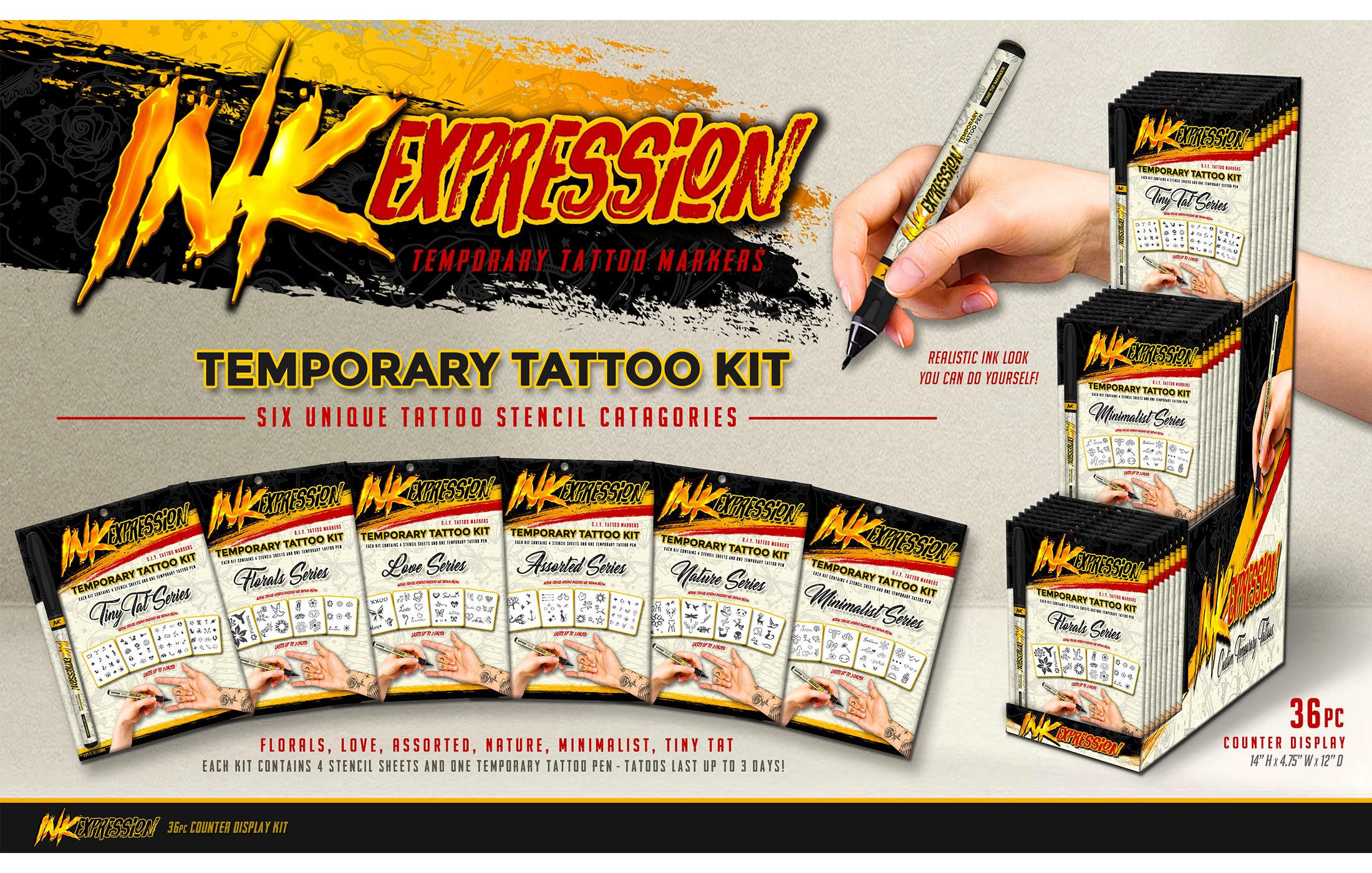 Ink Expression - Flyer Counter Display