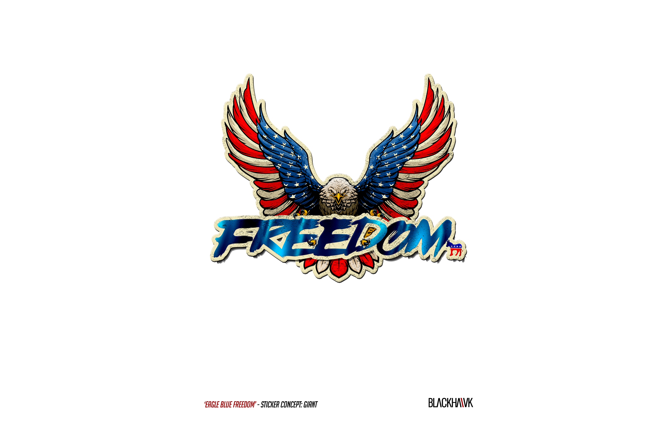 Democrat - XL Sticker (various)
