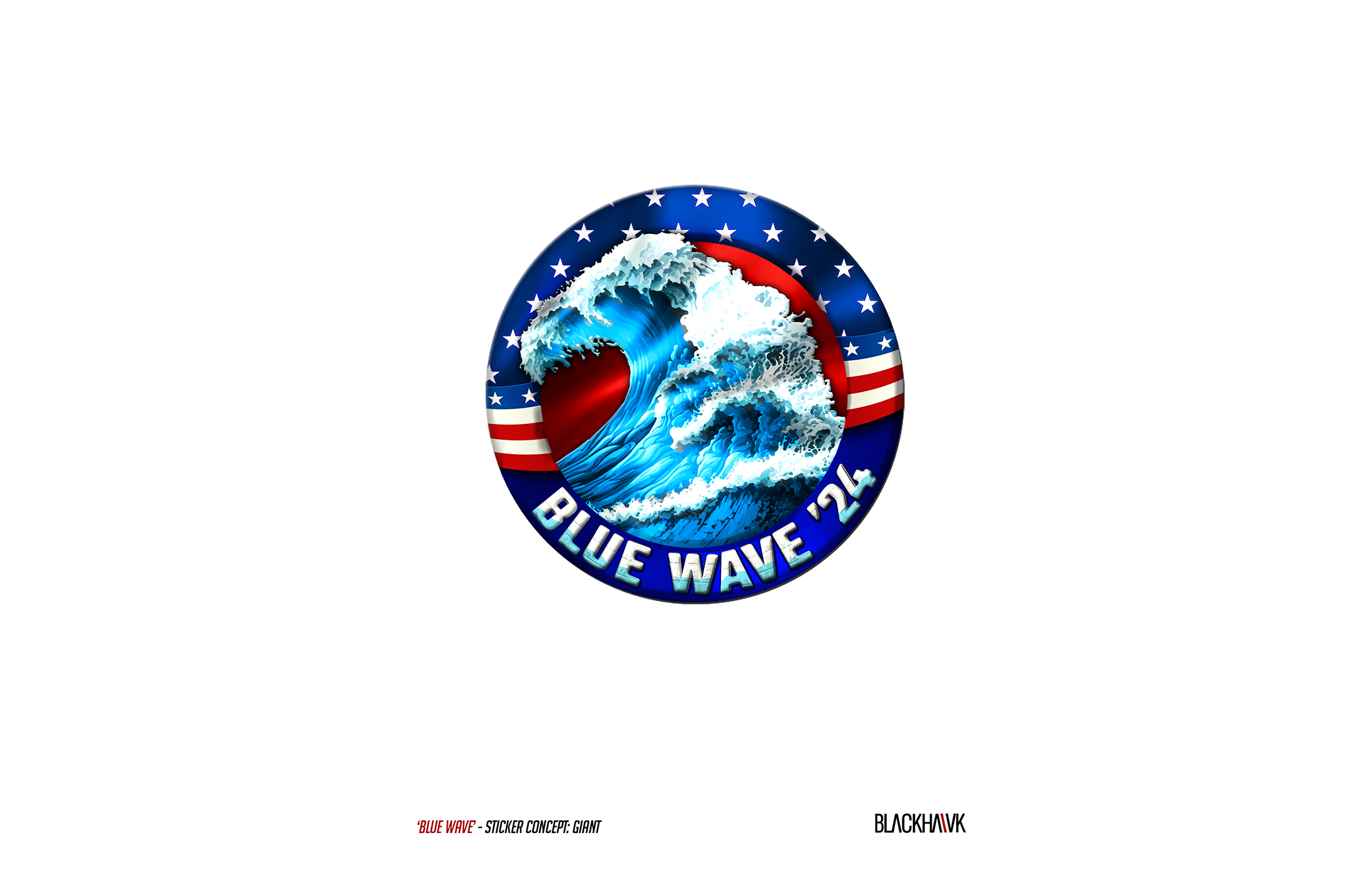 Democrat - XL Sticker (various)