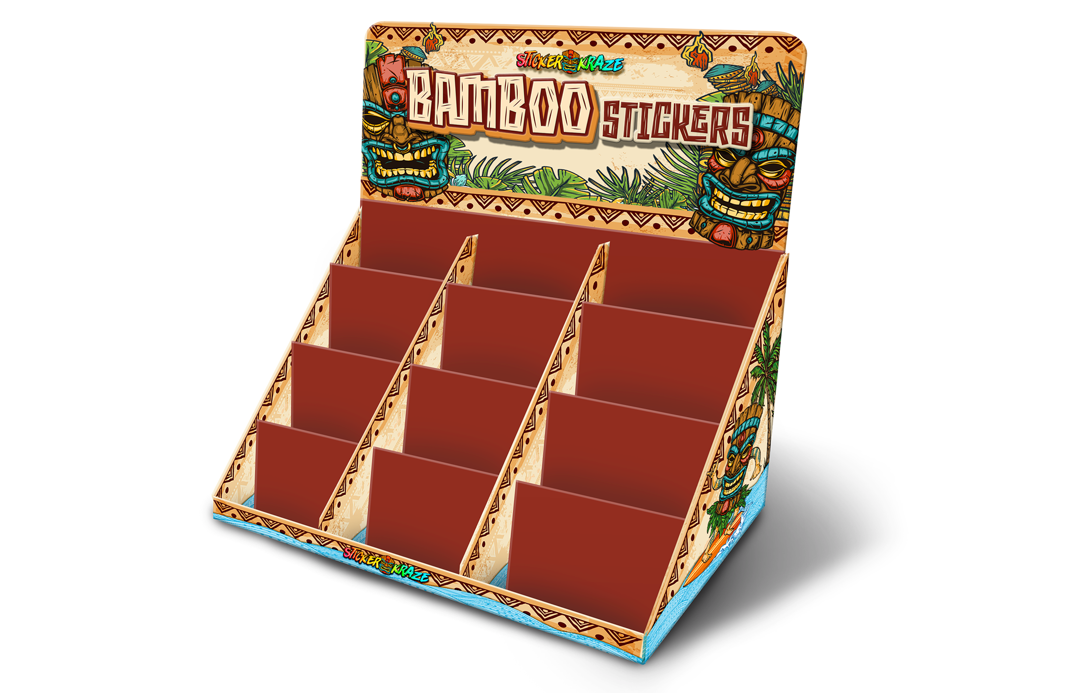 Bamboo Stickers - Counter PDQ (empty)