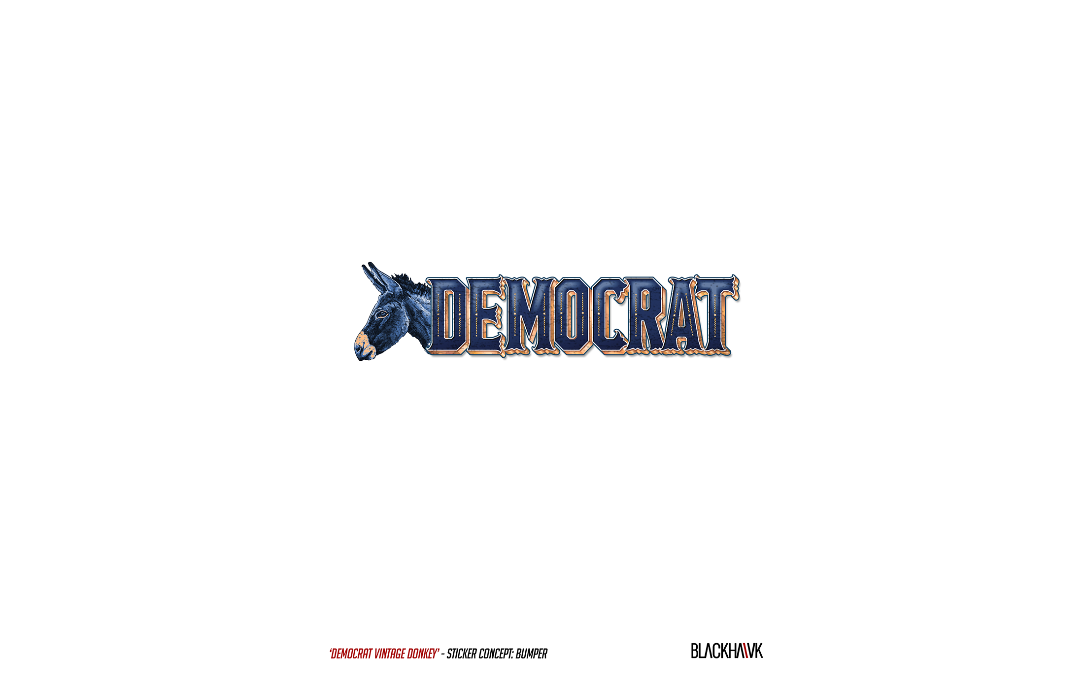 Democrat - Bumper Sticker (various)