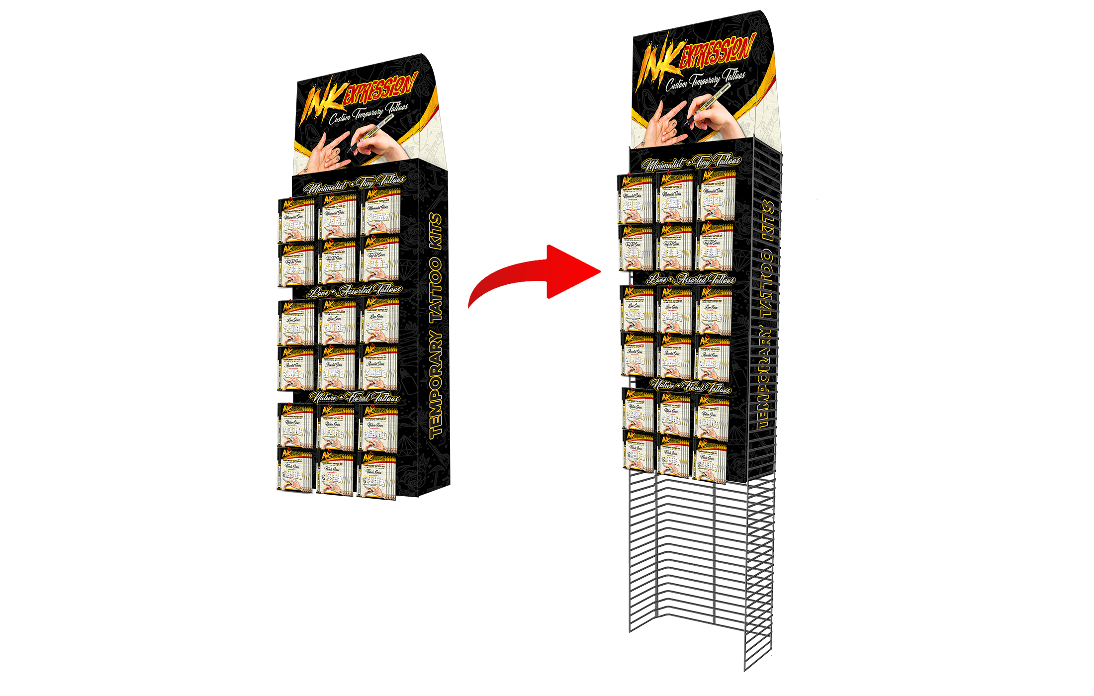 Ink Expression - Power Panel Display with Wireframe