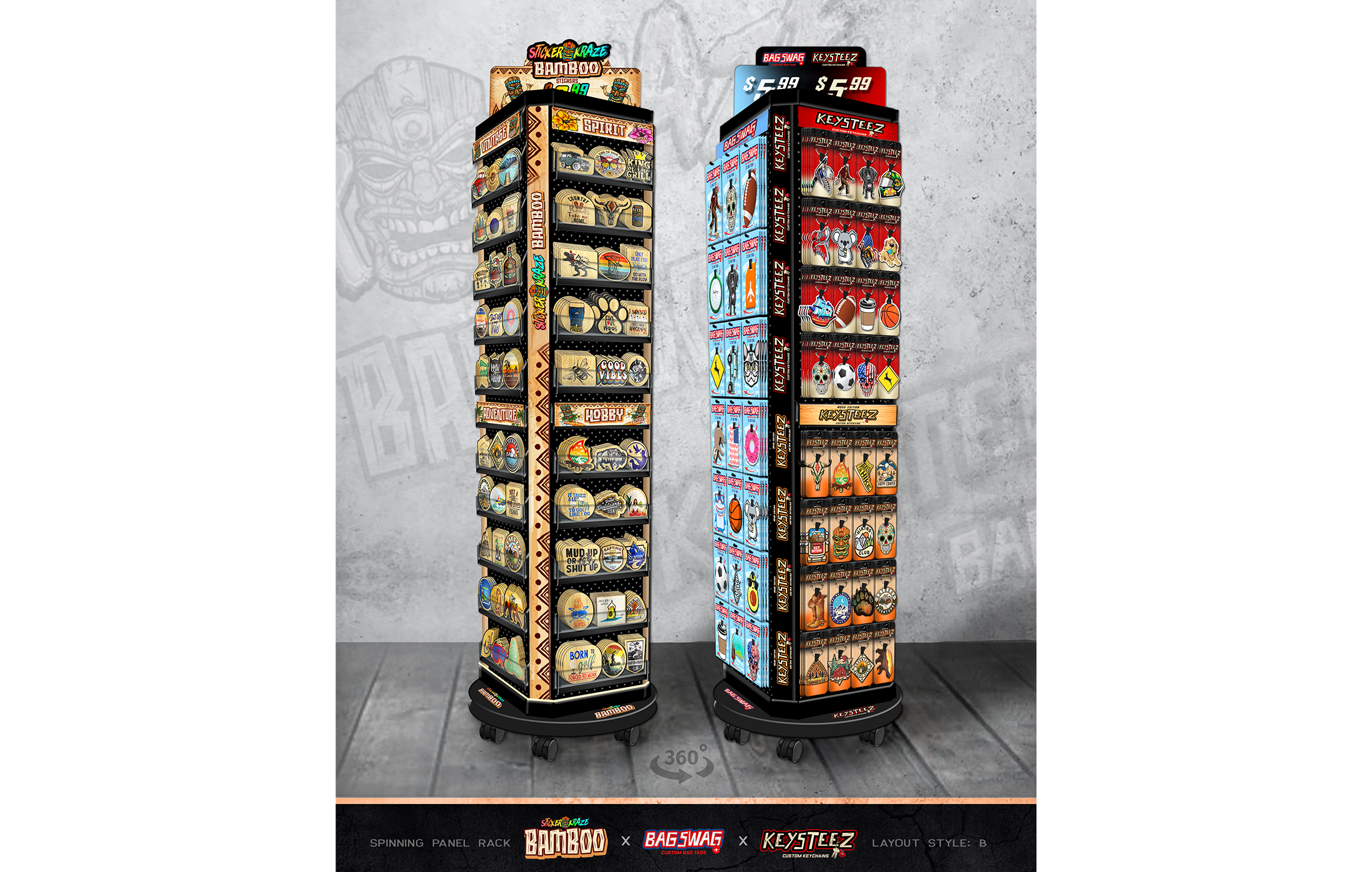 Bamboo Stickers - Floor Display (alternate) Flyer