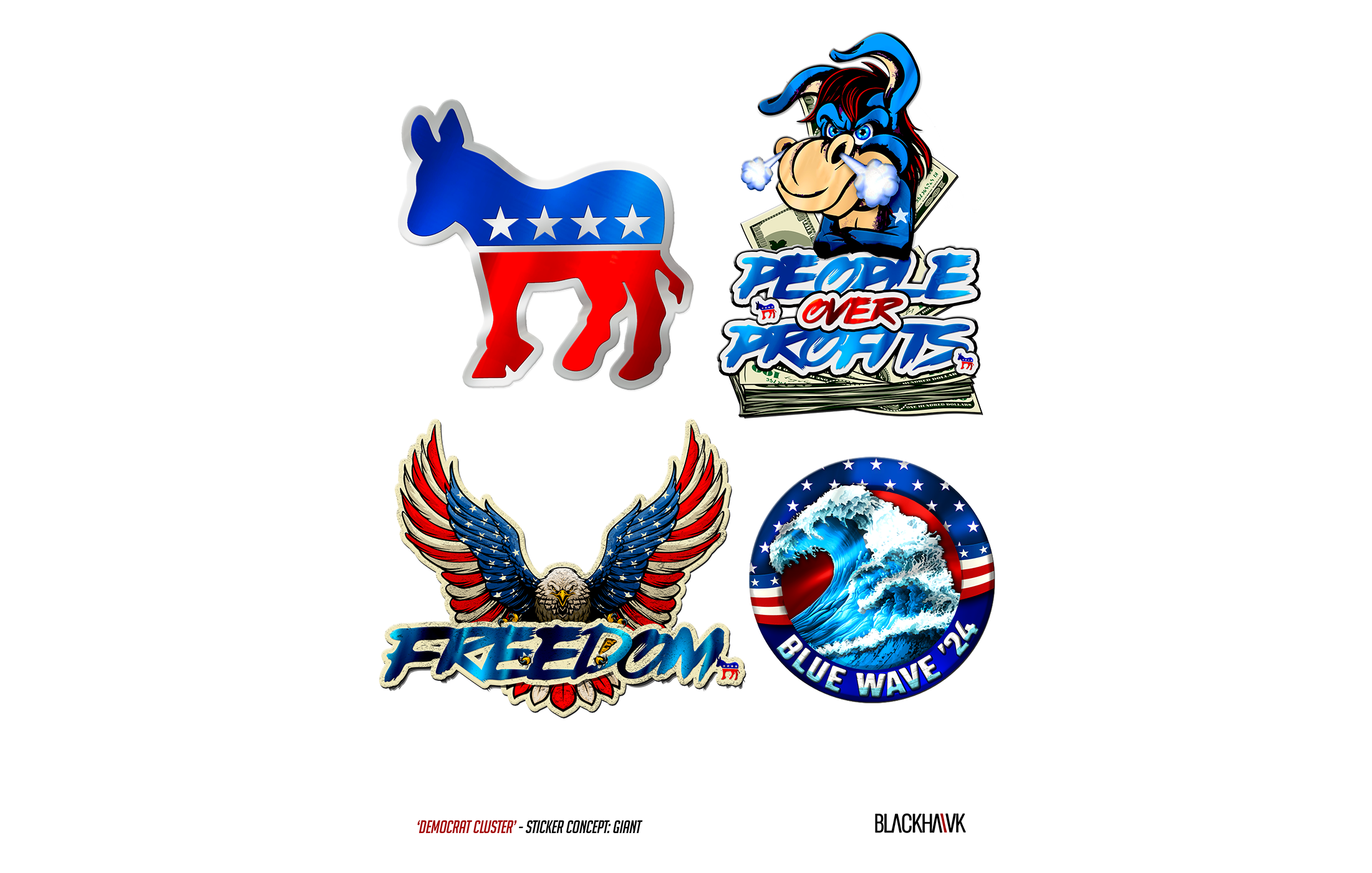 Democrat - XL Stickers