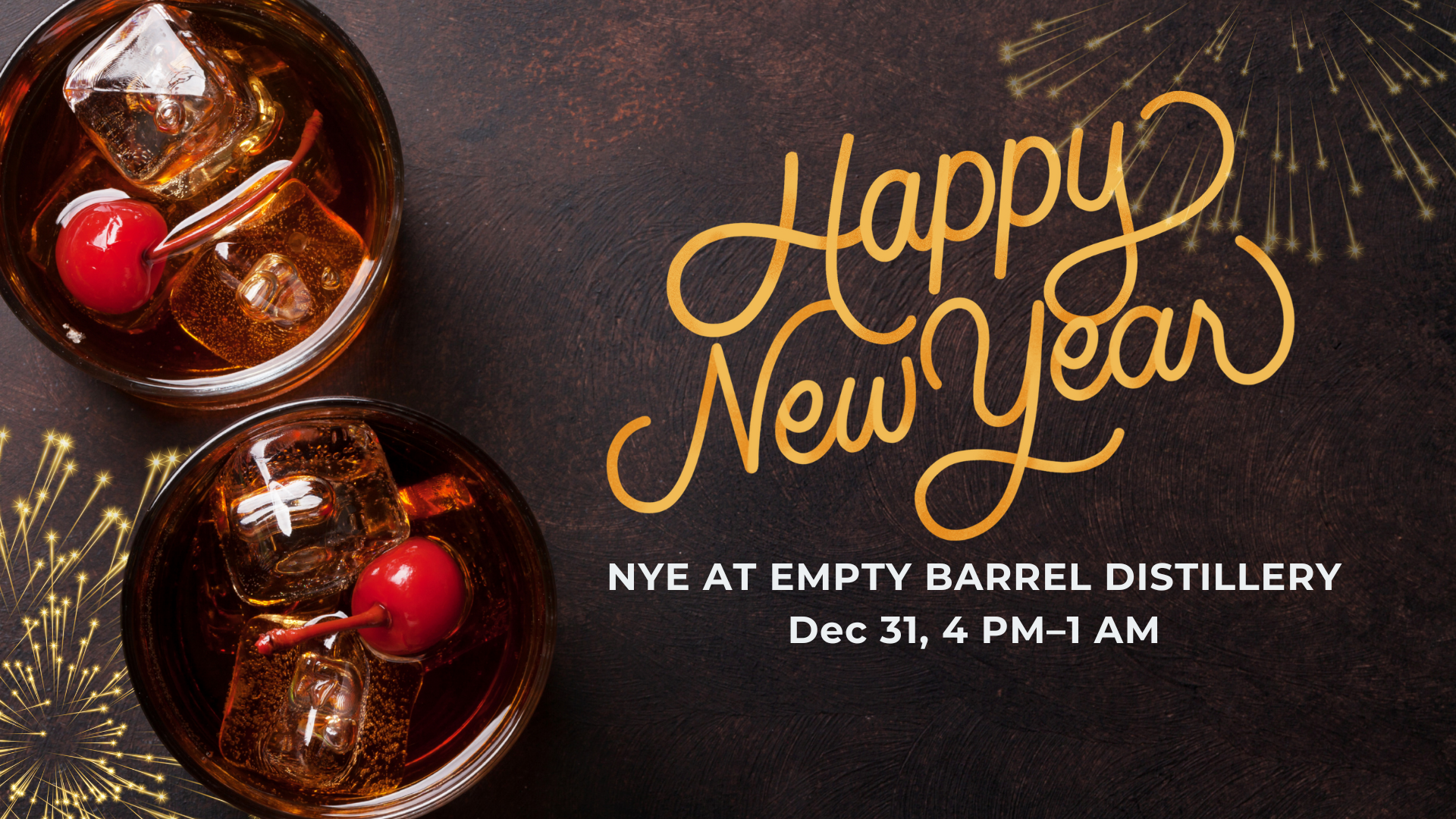 Ring in the New Year at Empty Barrel Distillery!
