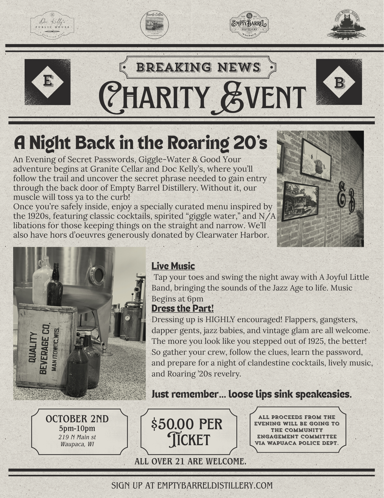 Speak Easy Charity Night