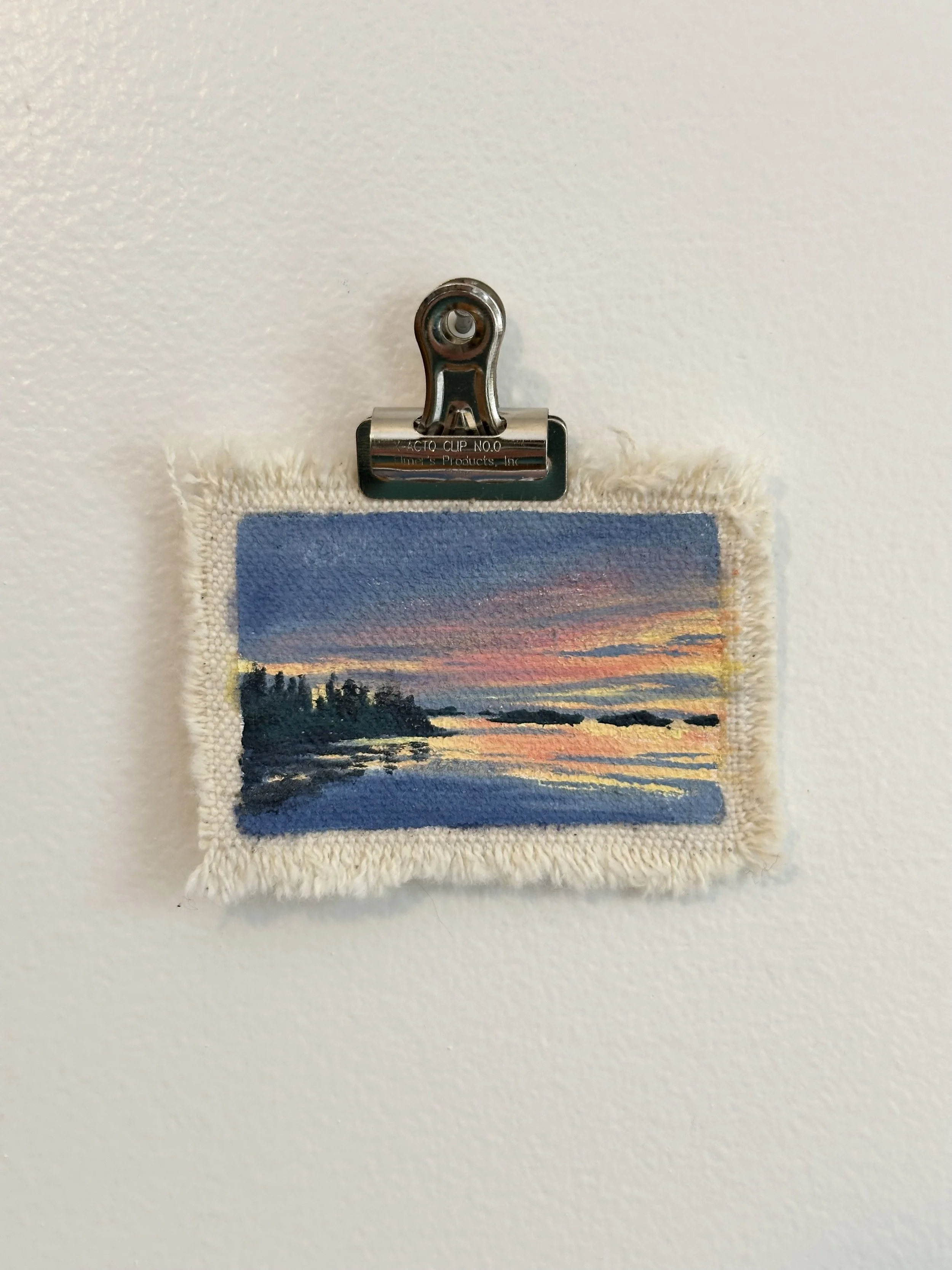 "Golden Hour" - Framed Original - 2”x3"