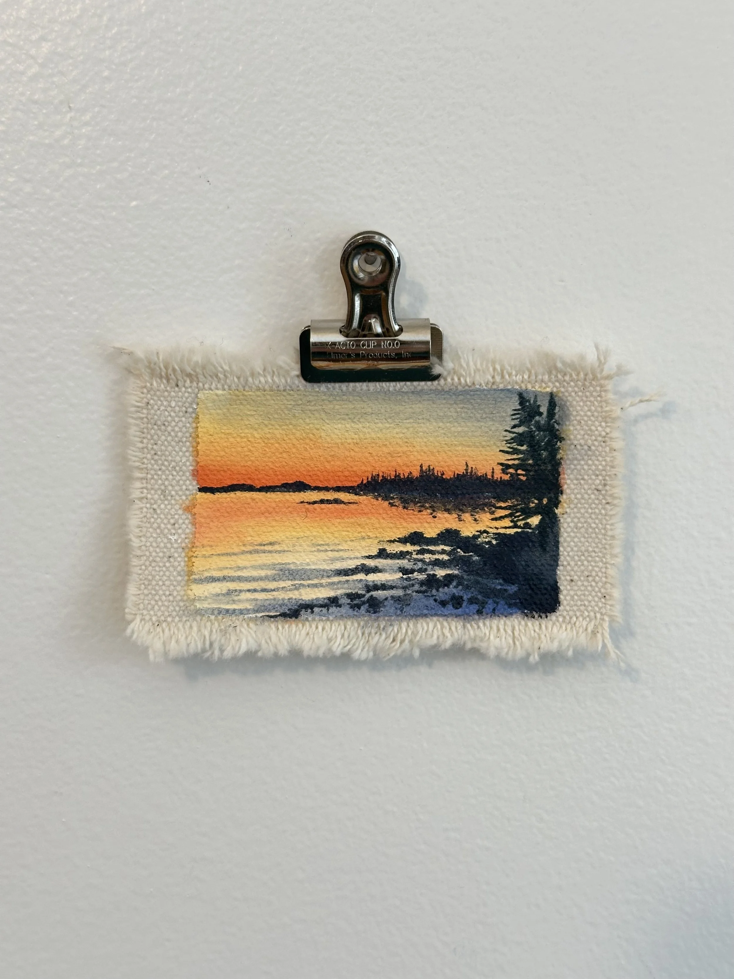 "Our Trees" - Framed Original - 2”x3”