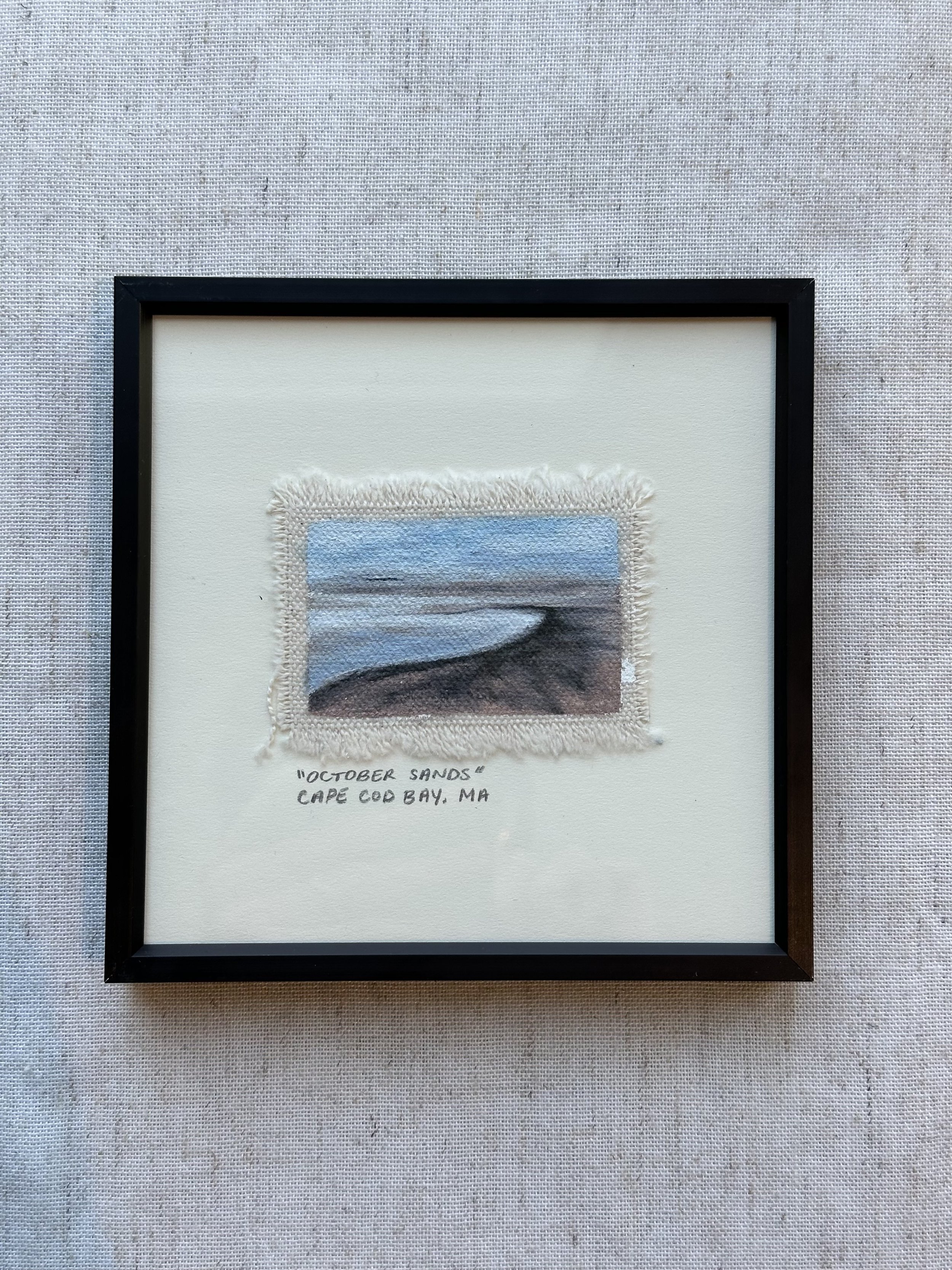 "October Sands" - Framed Original - 2”x3"
