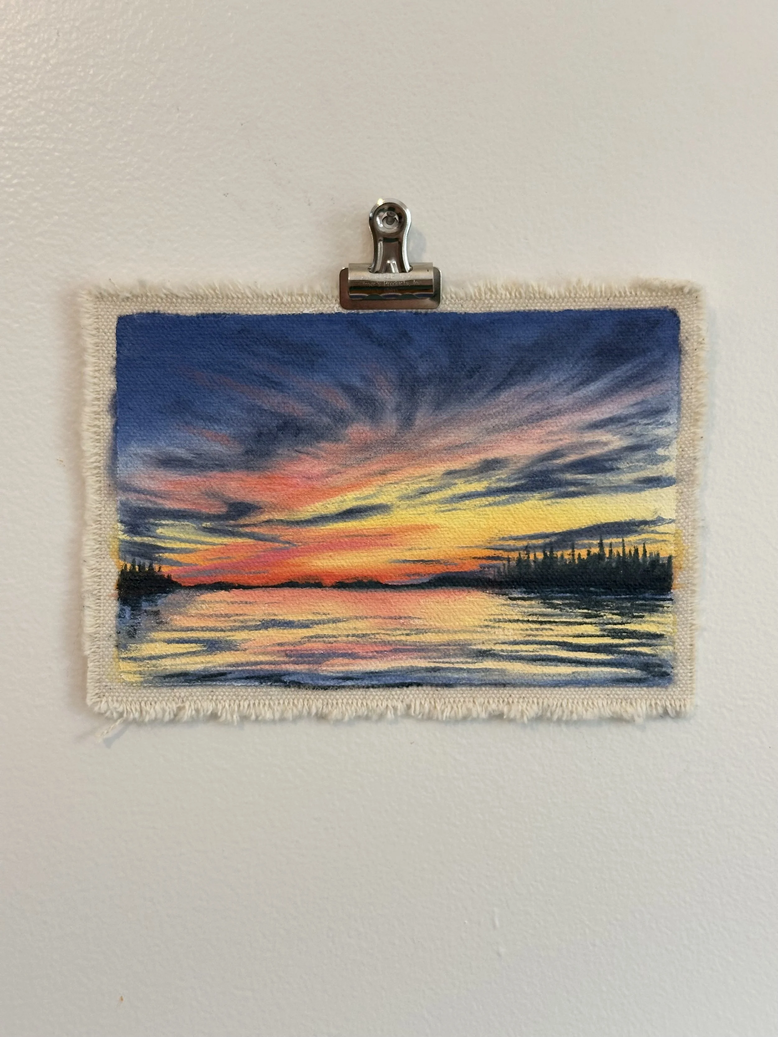 "Embrace" - Framed Original - 4”x6”