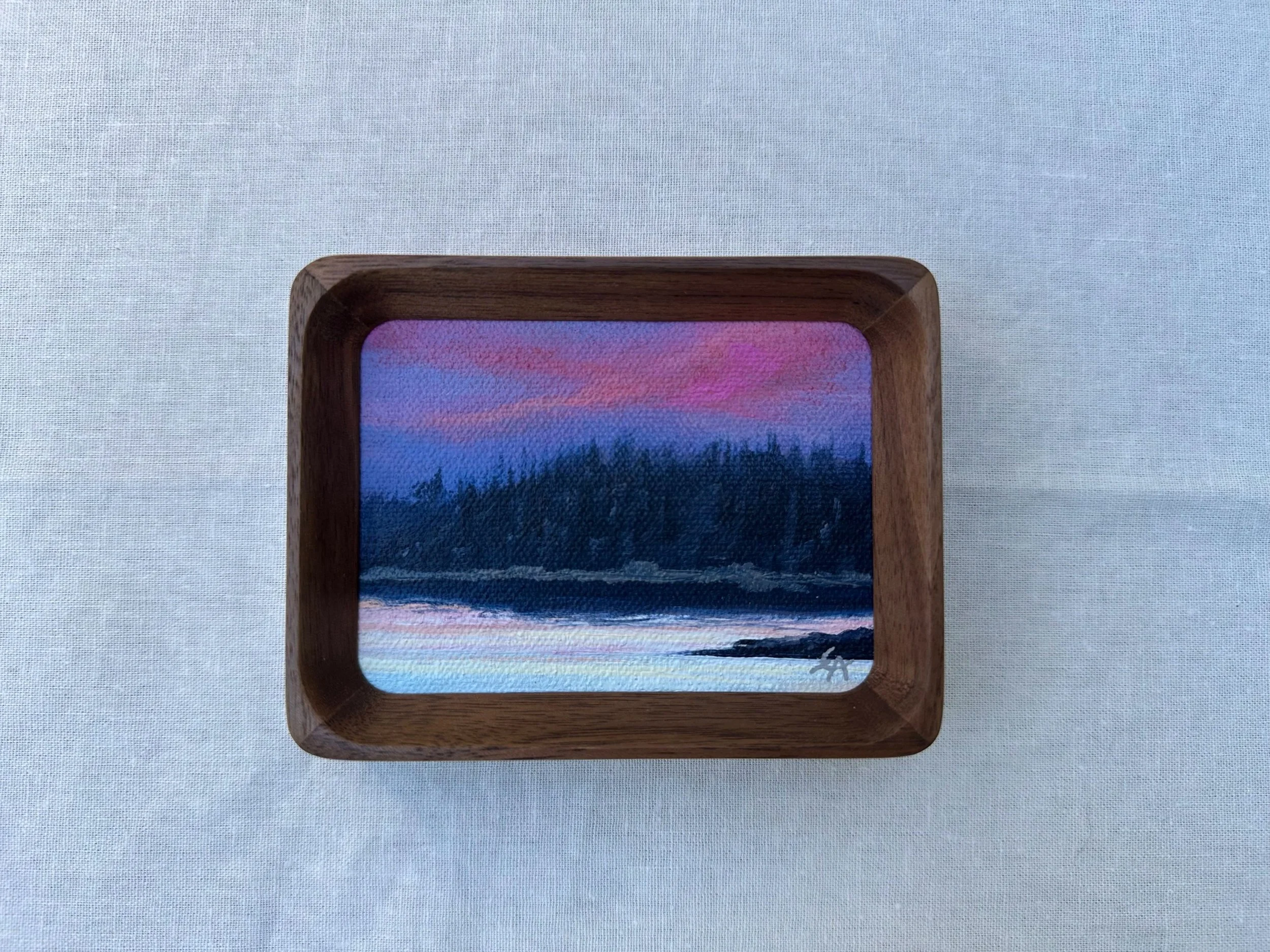 "Calling Across the Cove" - Original - 3”x4”