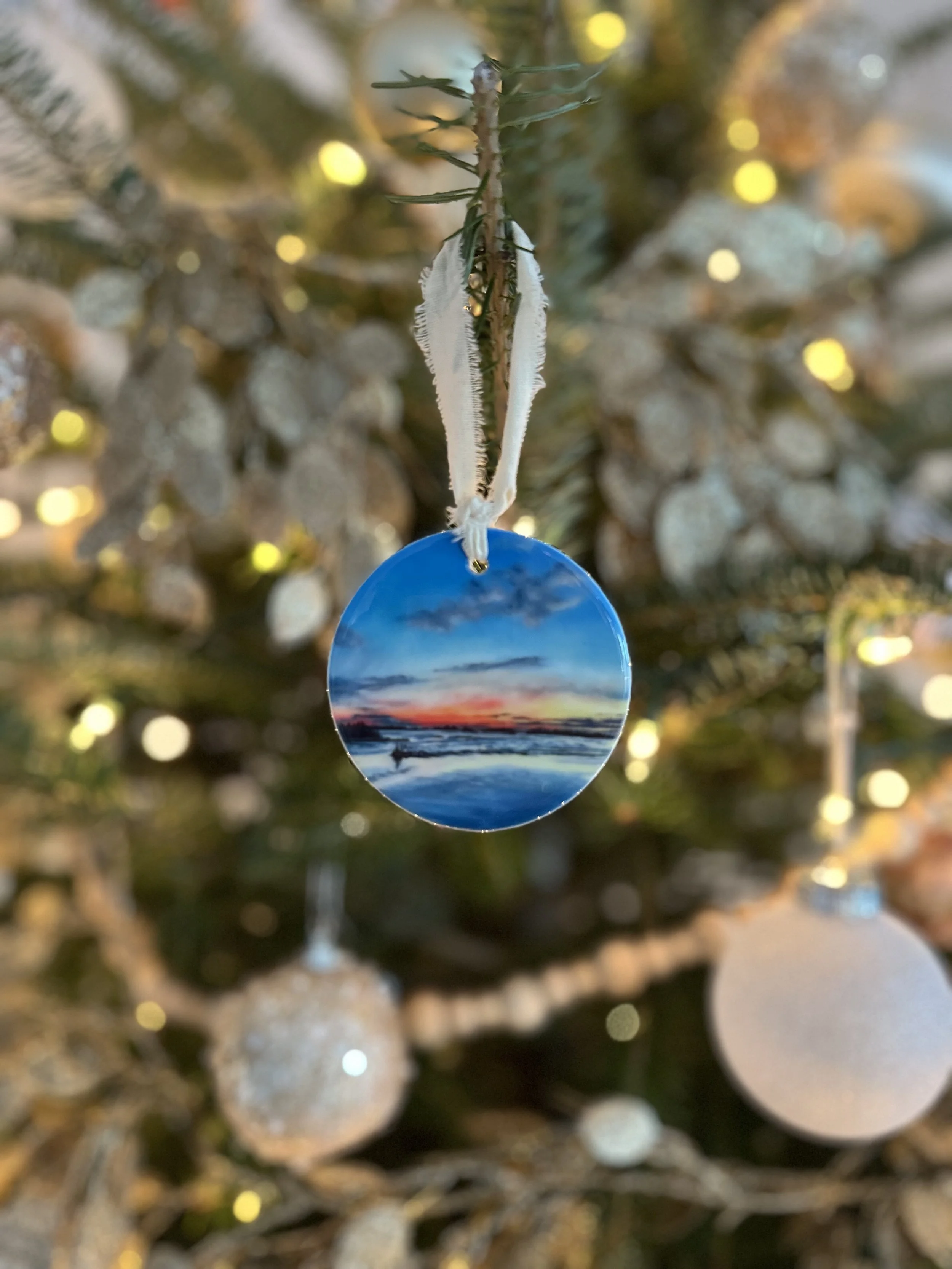 Late Summer Waves - Ceramic Ornament