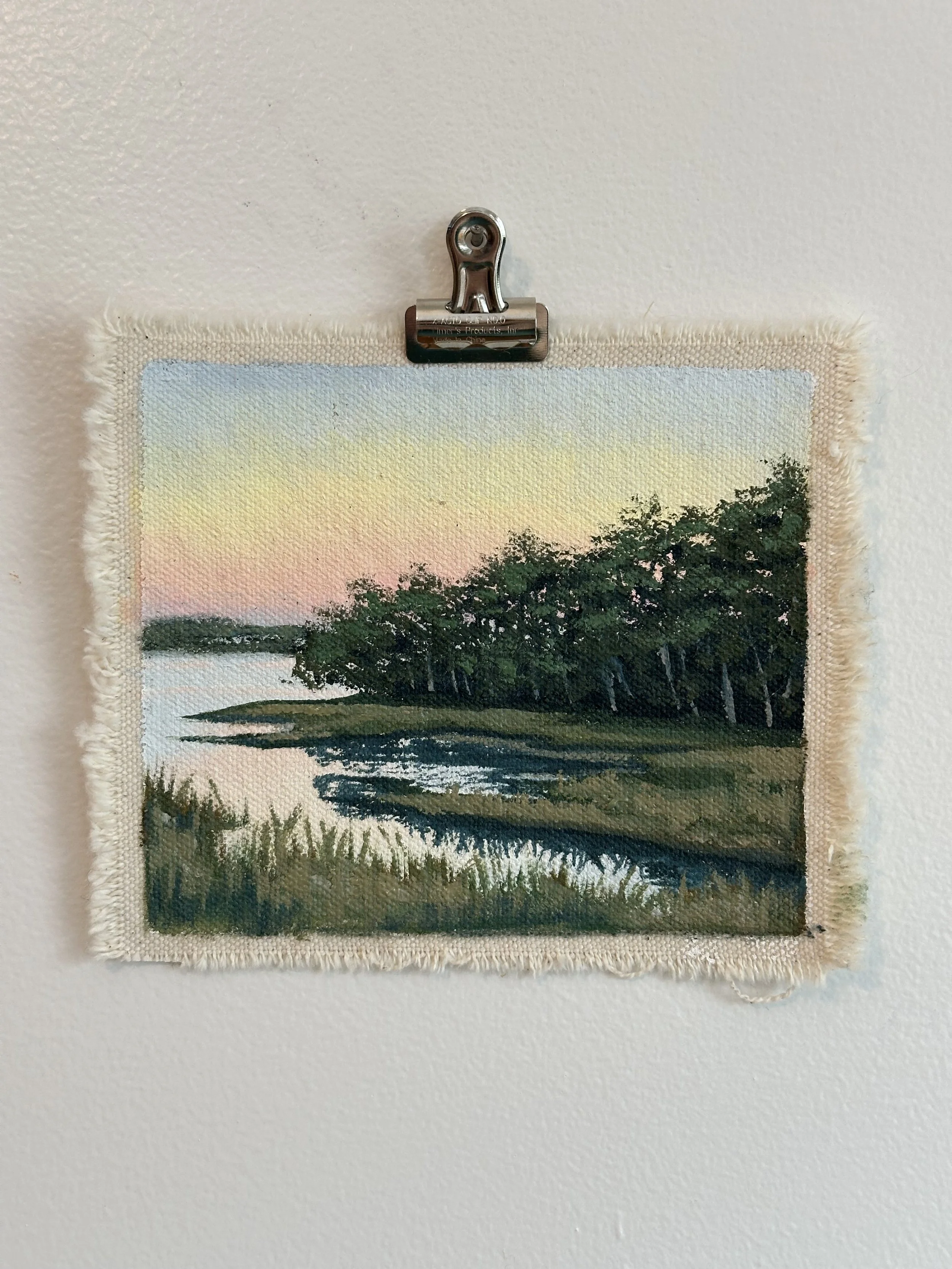 "A Secret Path" - Framed Original - 4”x6”