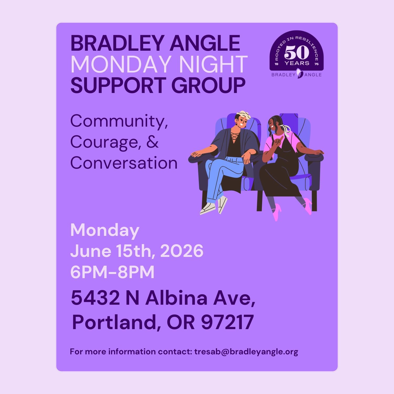 Bradley Angle Monday Night Support Group June 15th, 2026