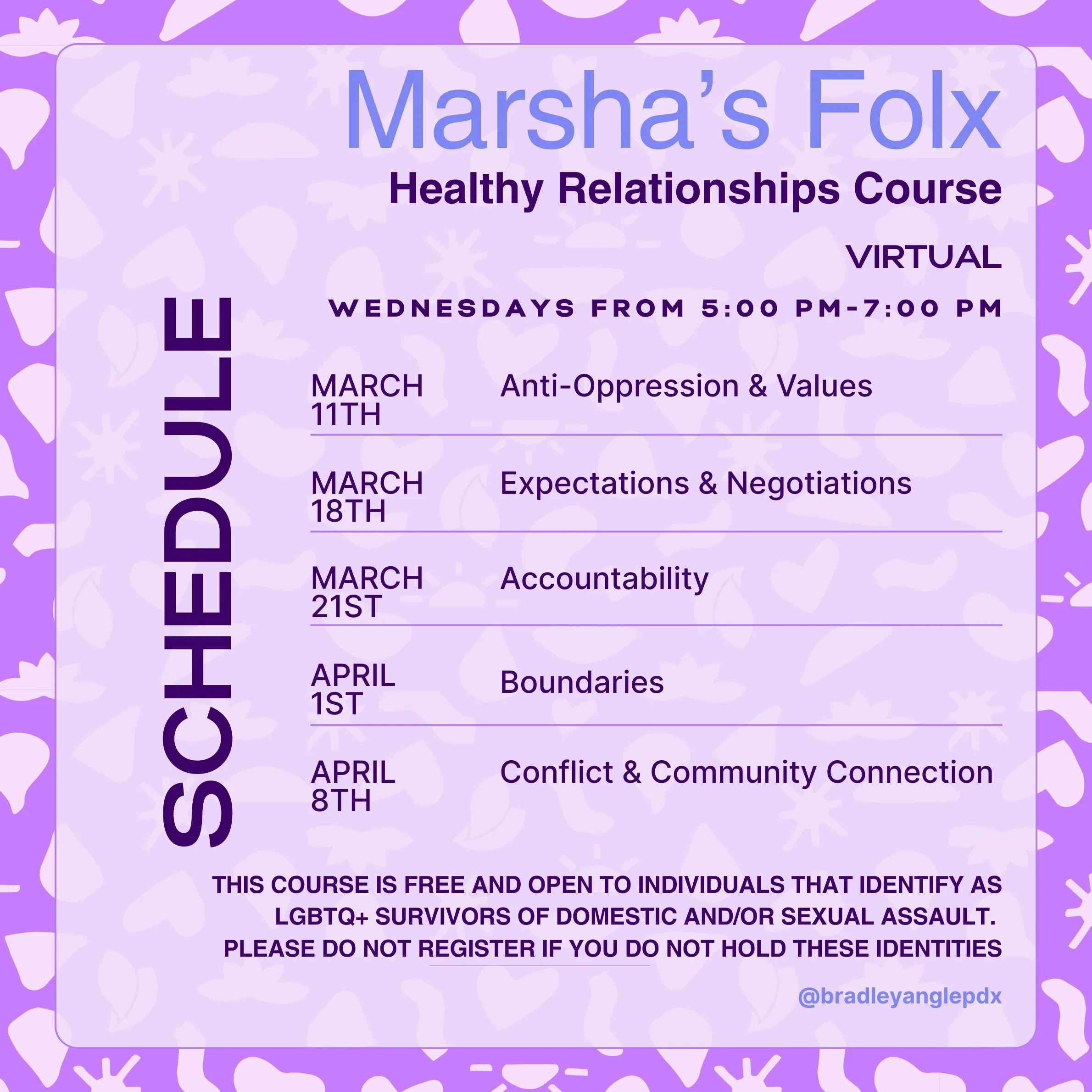 Marsha's Folx Healthy Relationships Course