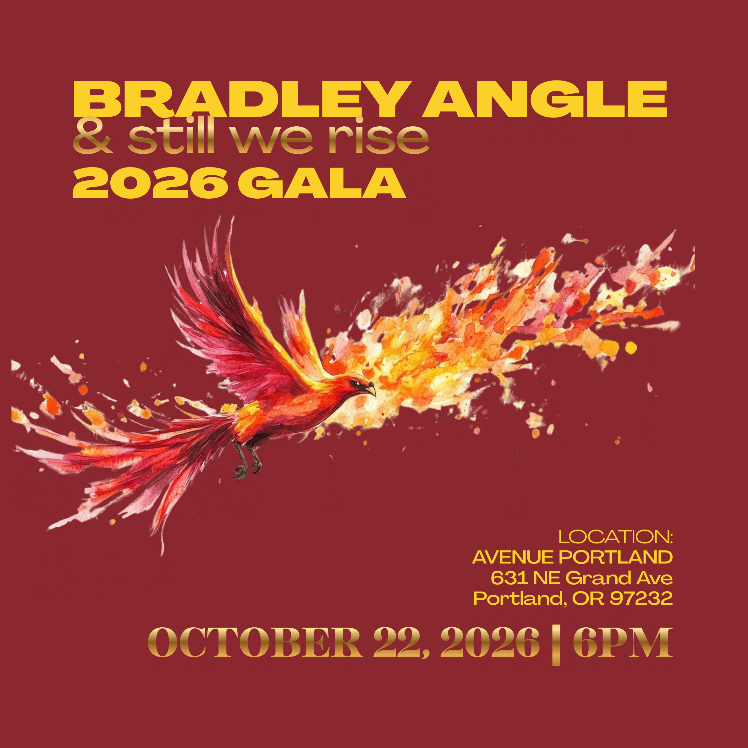 Bradley Angle & still we rise 2026 Gala