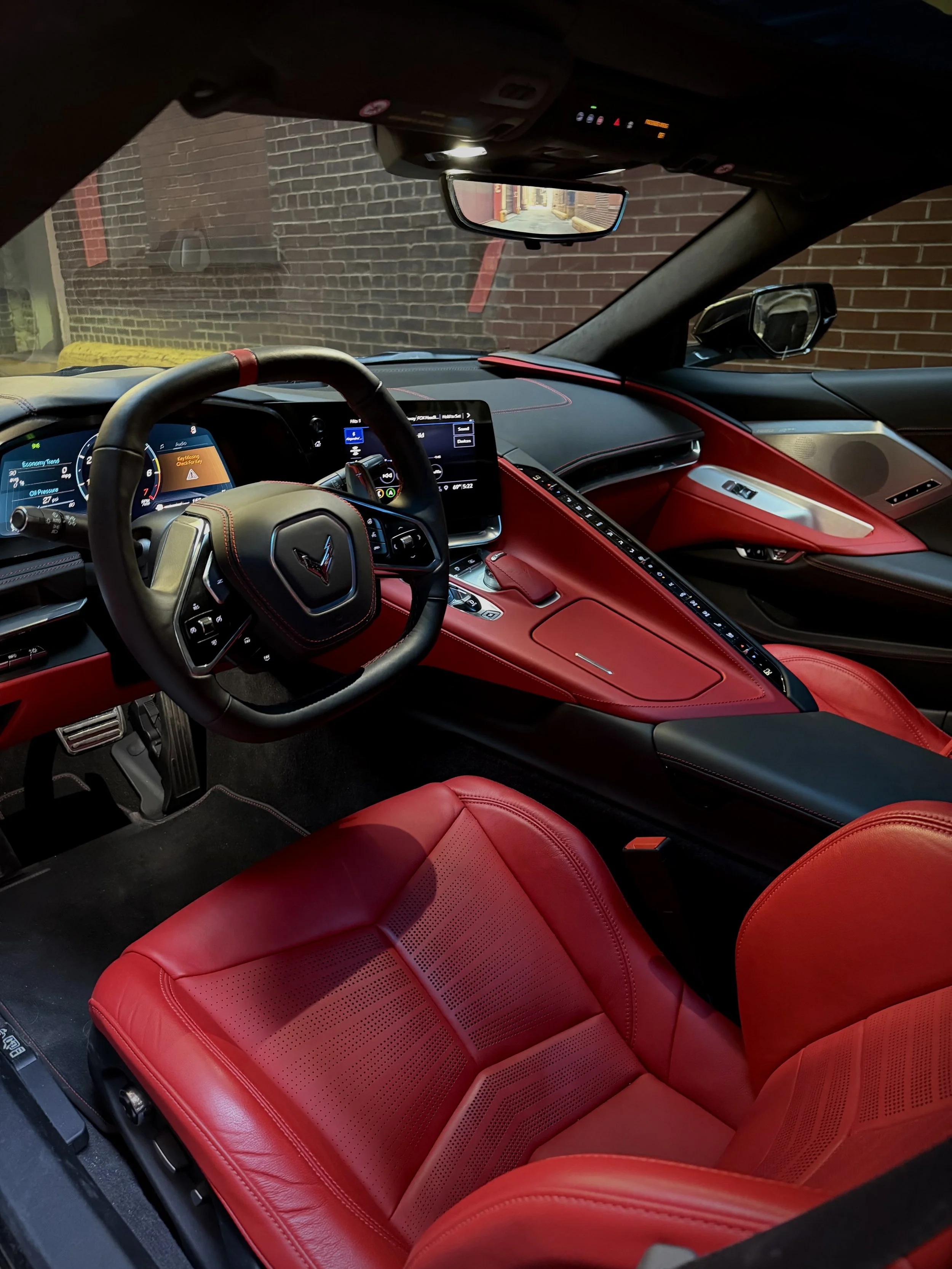 Black Chevrolet Corvette C8 3LT with Z51 Performance Package available for rental in Chicago.