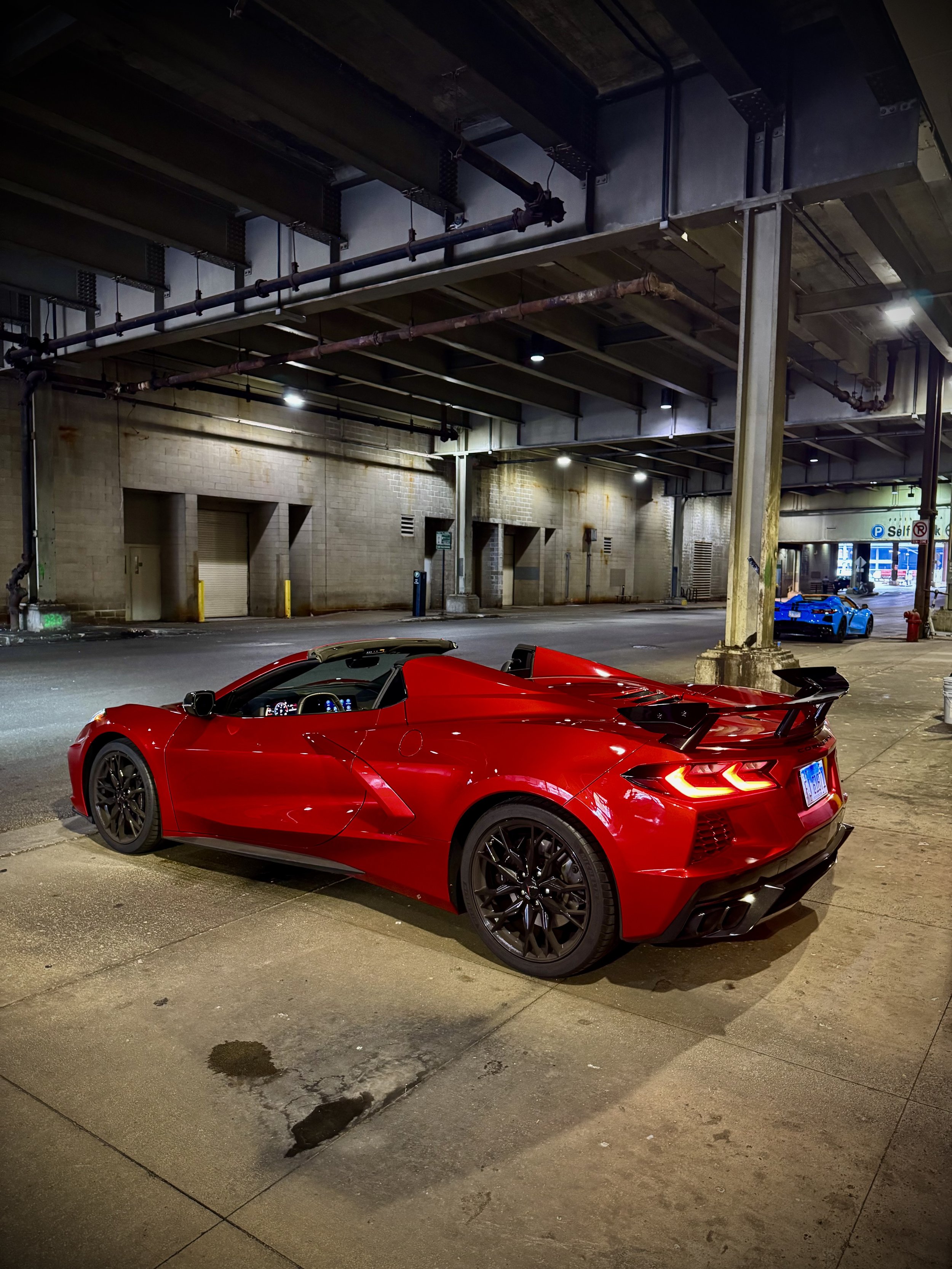 Red Corvette C8 rental in Chicago – Axel Luxury