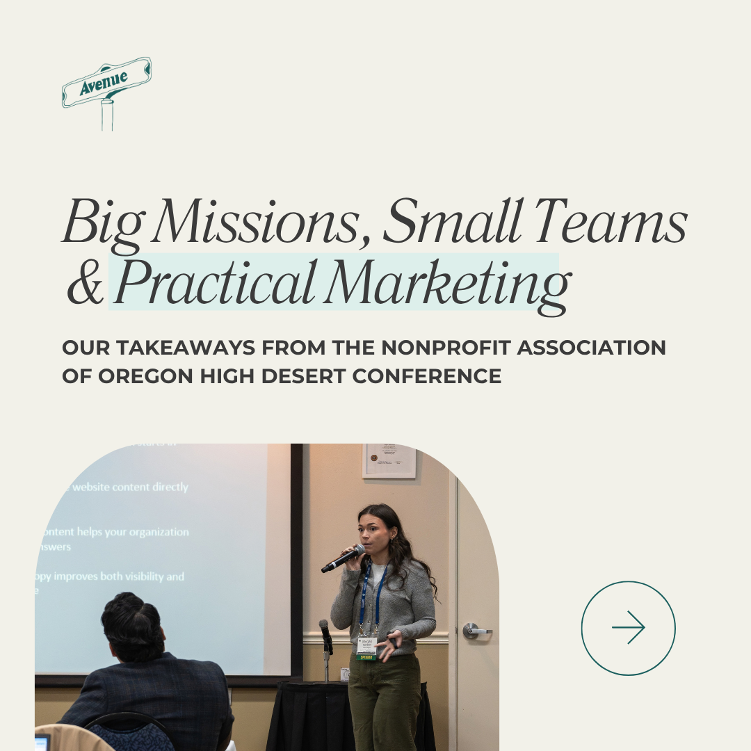 Big Missions, Small Teams &amp; Practical Marketing: Our Takeaways from the NAO High Desert Conference